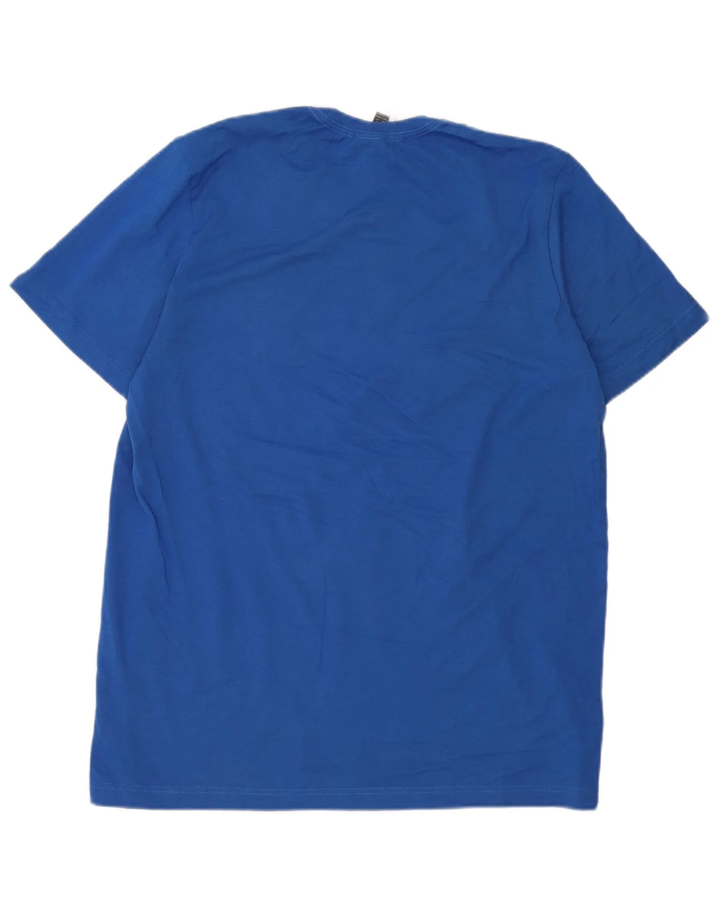 Adidas Mens Graphic T-Shirt Top Large Blue Cotton - Image 2
