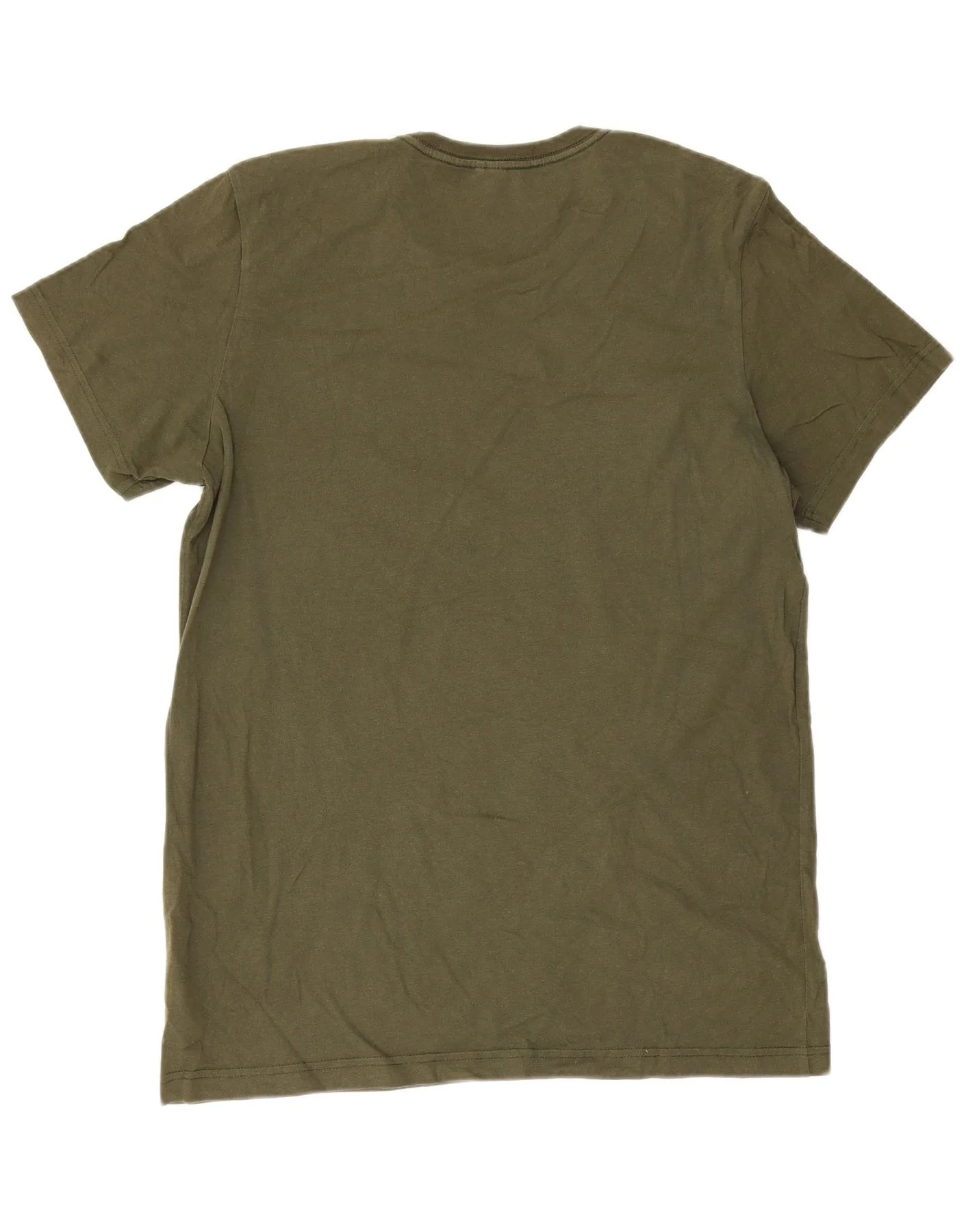 Adidas Mens Graphic T-Shirt Top Large Green Cotton - Image 2