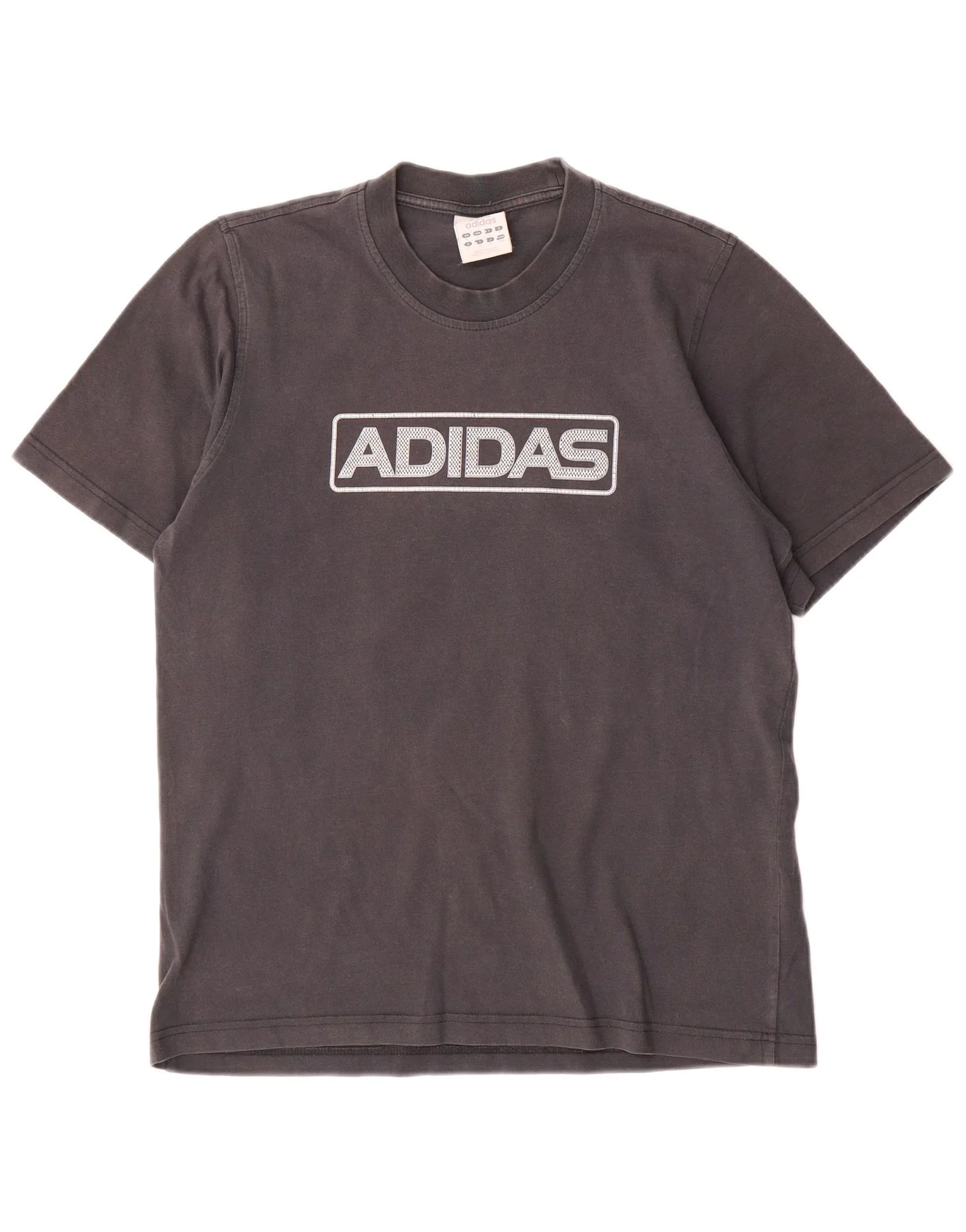 Adidas Mens Graphic T-Shirt Top Medium Grey Cotton