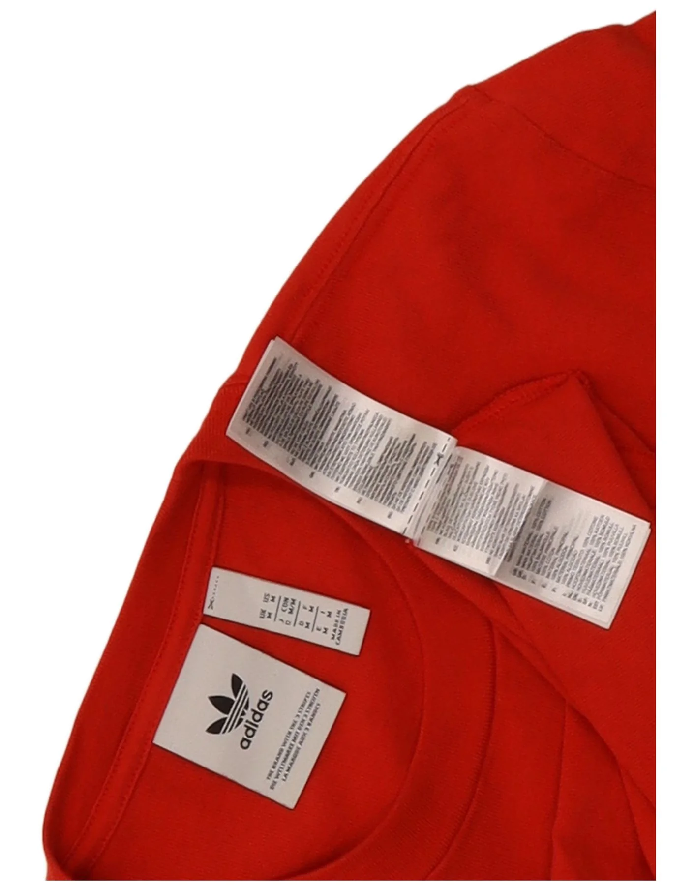 Adidas Mens Graphic T-Shirt Top Medium Red Cotton - Image 3