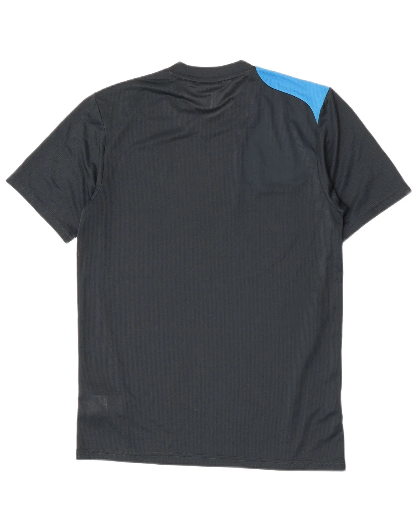 Adidas Mens Graphic T-Shirt Top Small Navy Blue Colourblock Polyester - Image 2