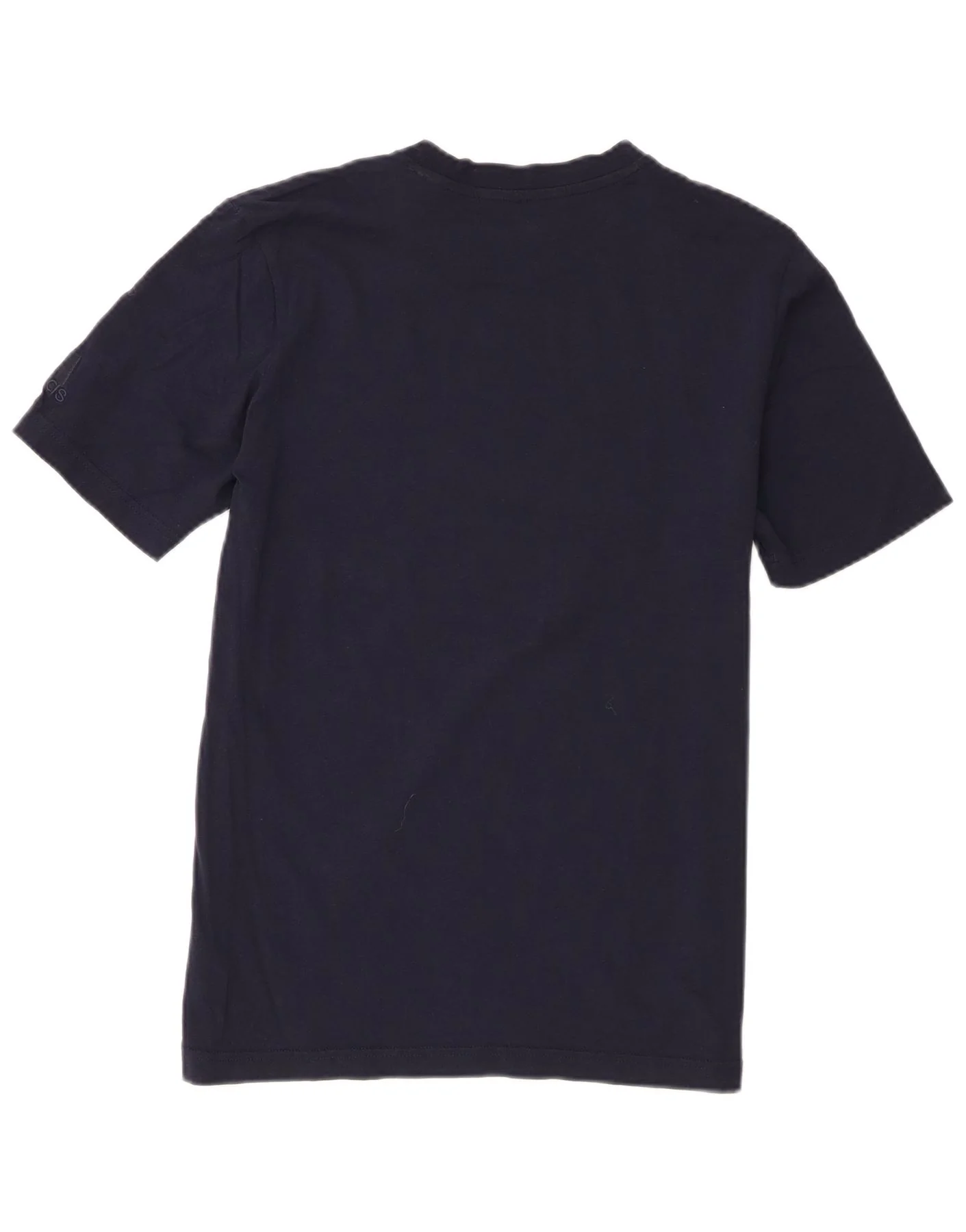 Adidas Mens Graphic T-Shirt Top Small Navy Blue Cotton - Image 2