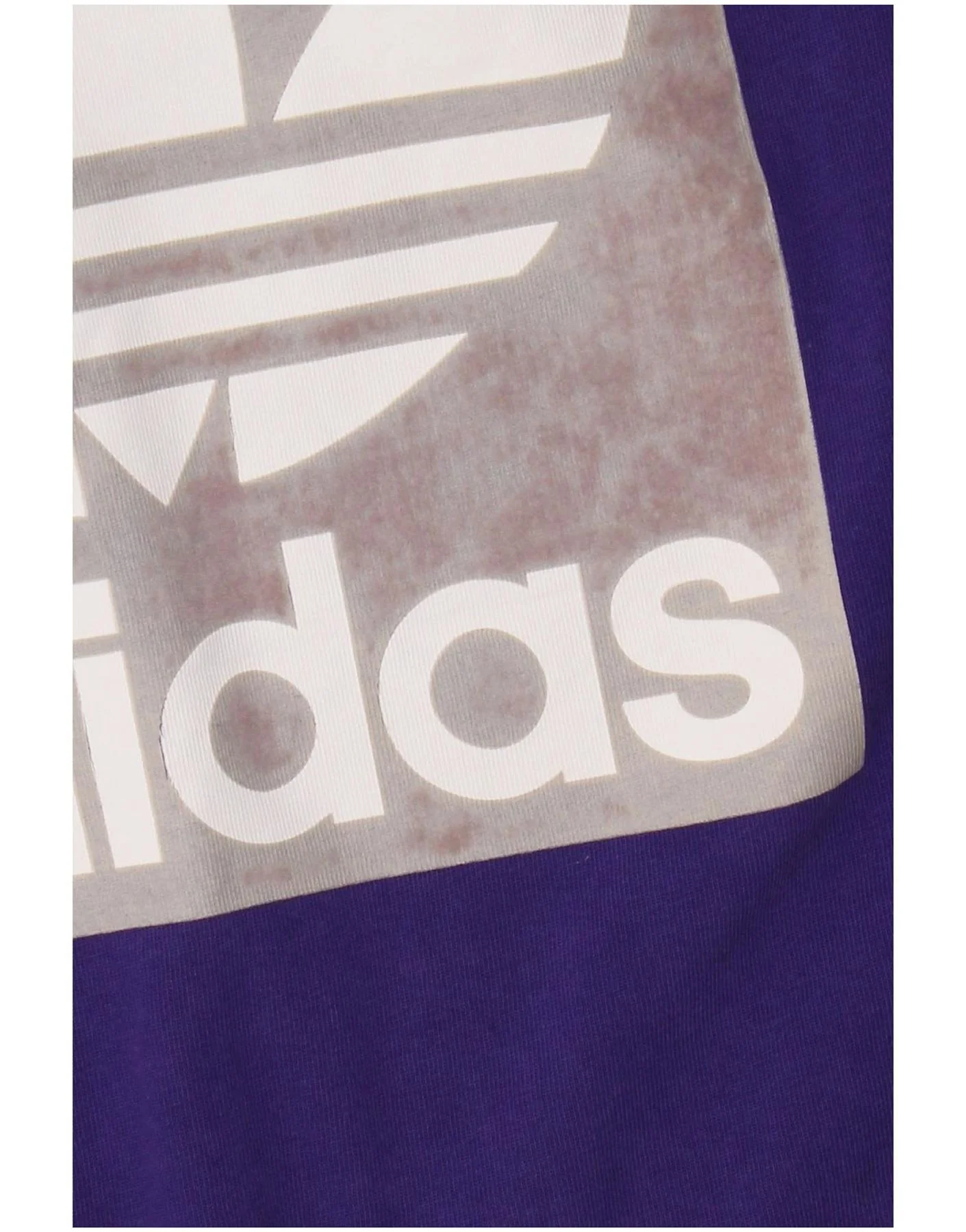 Adidas Mens Graphic T-Shirt Top Small Purple Cotton - Image 3