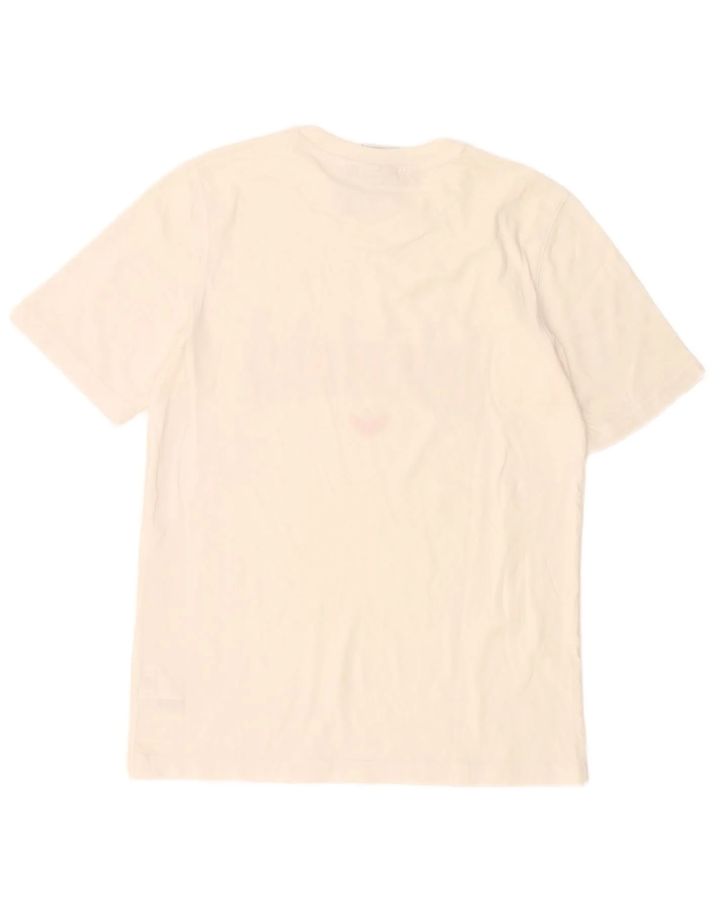 Adidas Mens Graphic T-Shirt Top Small White Cotton - Image 2