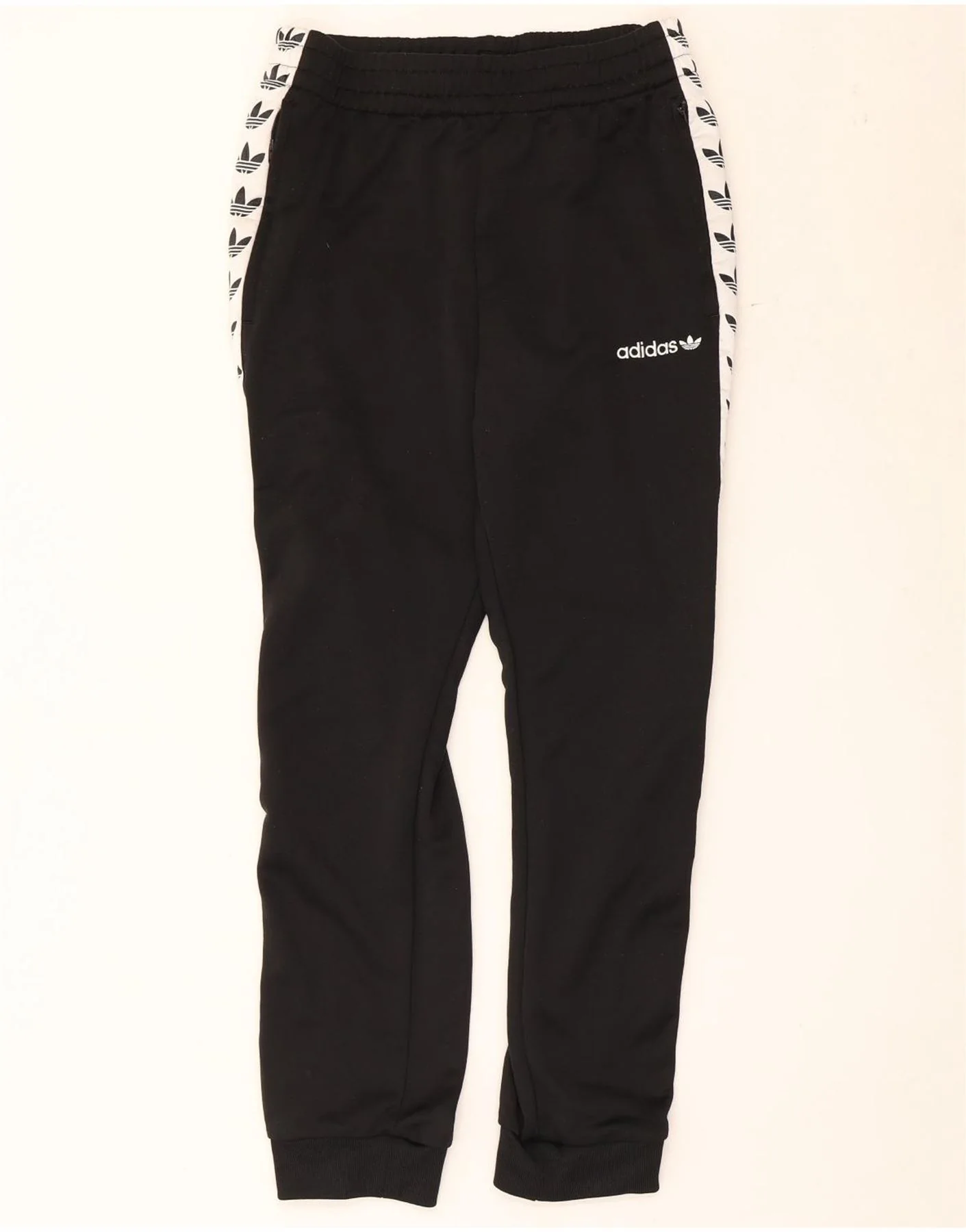 Adidas Mens Graphic Tracksuit Trousers Joggers Medium Black Colourblock