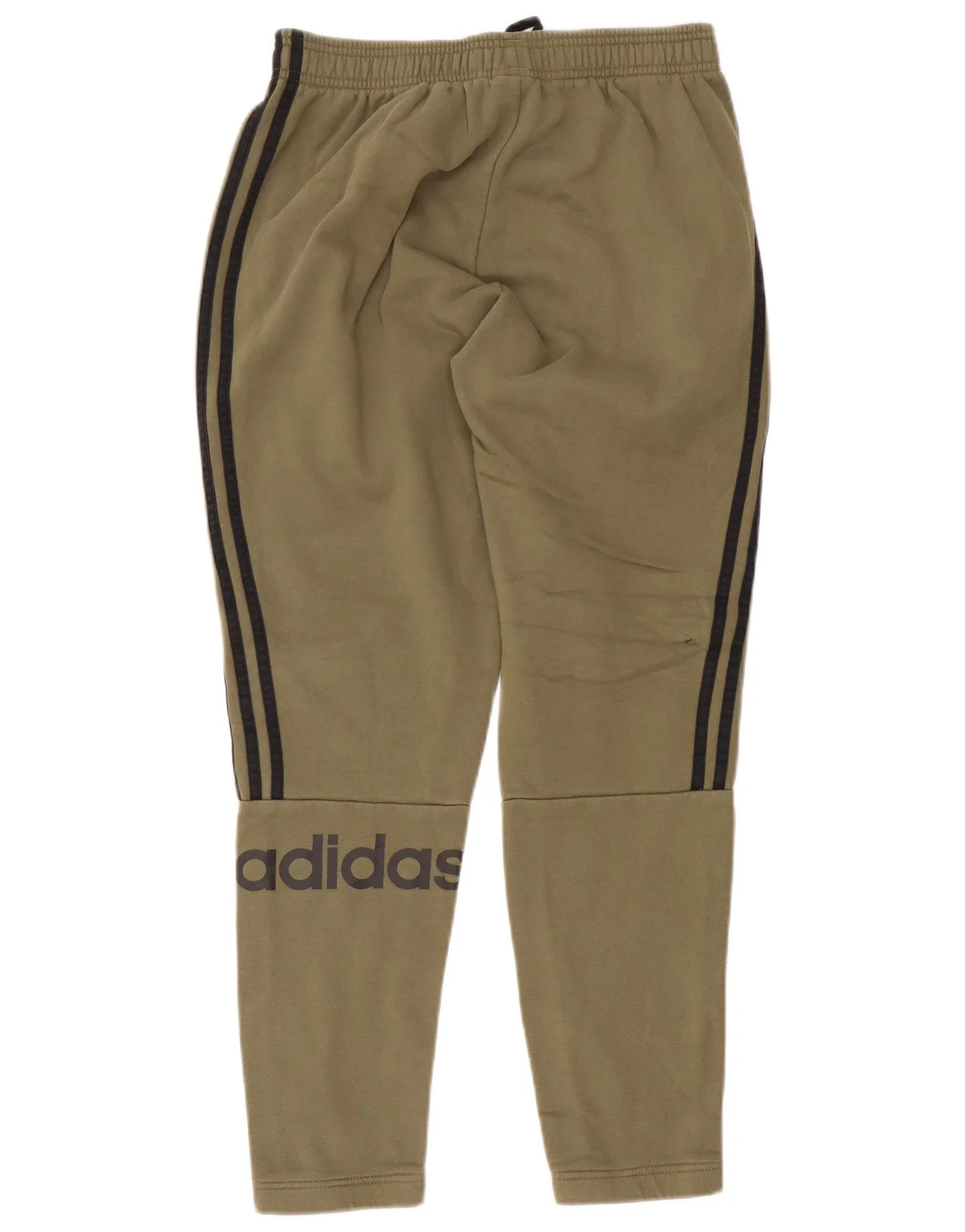 Adidas Mens Graphic Tracksuit Trousers Medium Khaki Cotton - Image 2