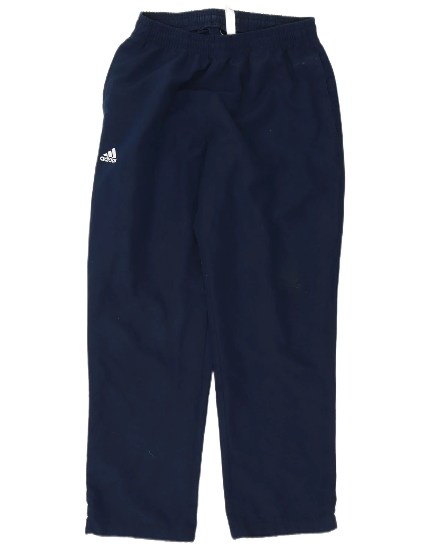 Adidas Mens Graphic Tracksuit Trousers Medium Navy Blue Polyester