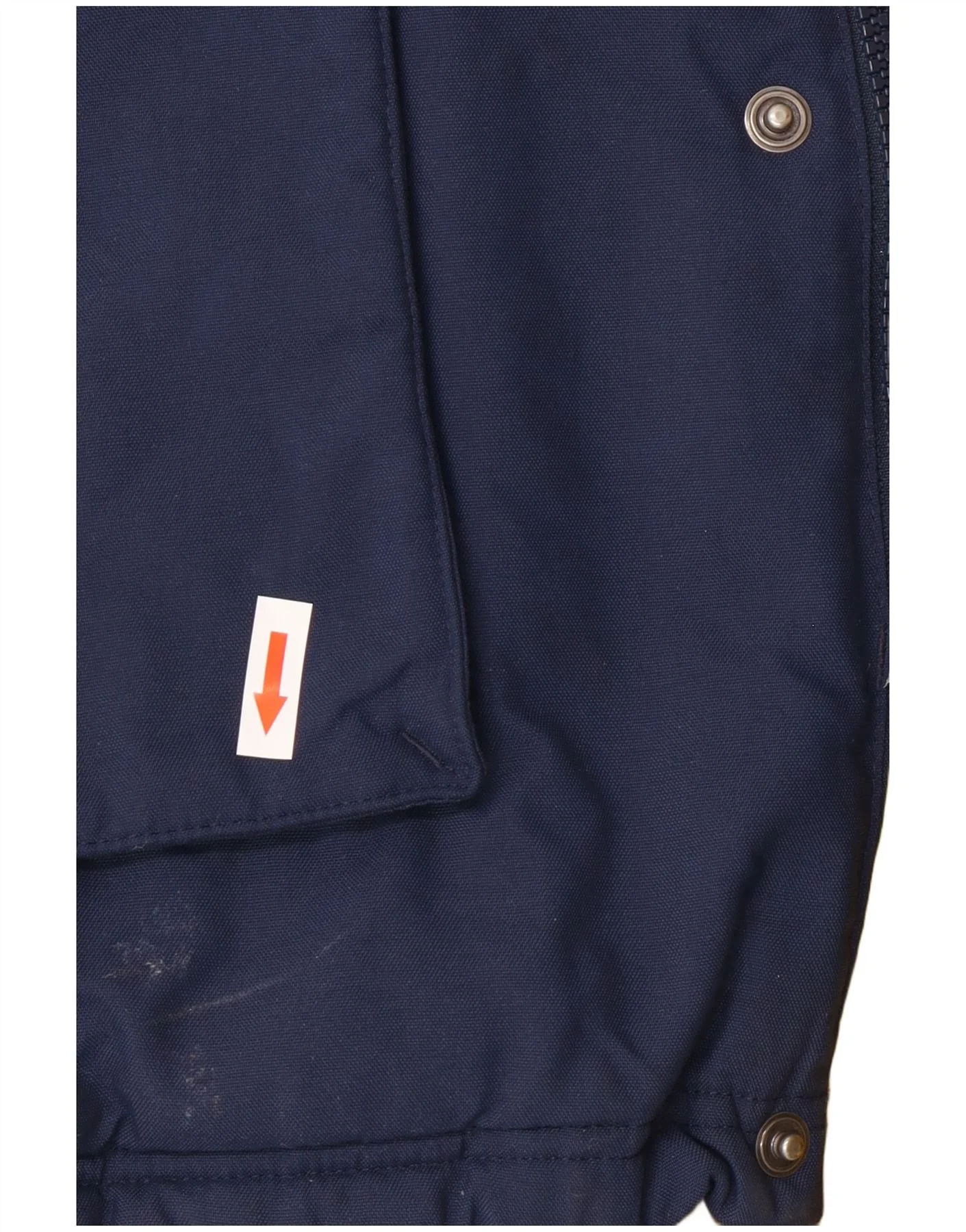 Adidas Mens Hooded Padded Coat UK 40 Large Navy Blue Polyester - Image 3