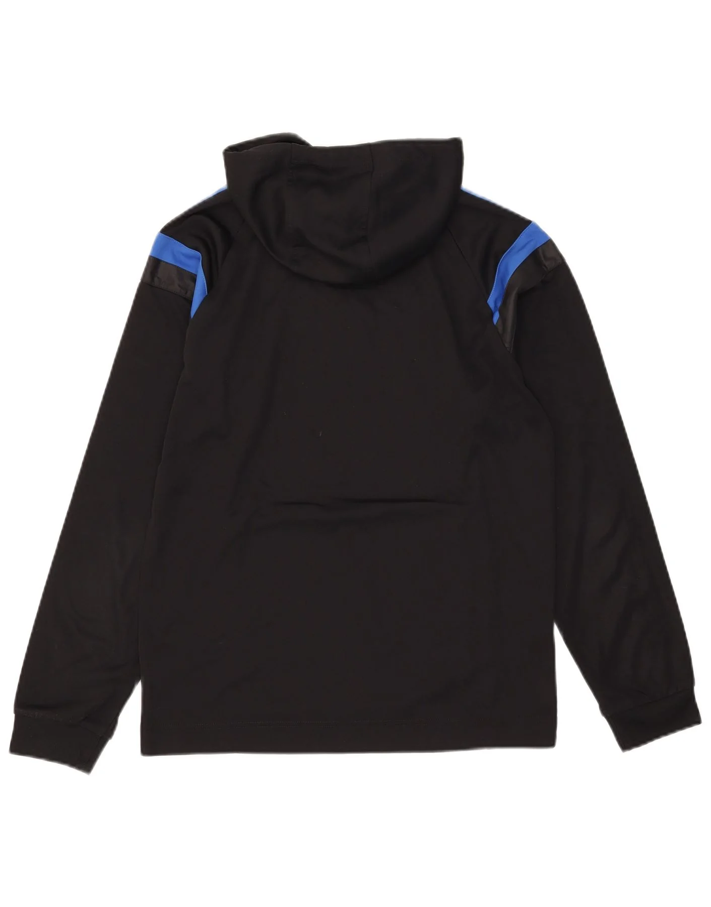 Adidas Mens Hoodie Jumper Small Black Colourblock Polyester - Image 2