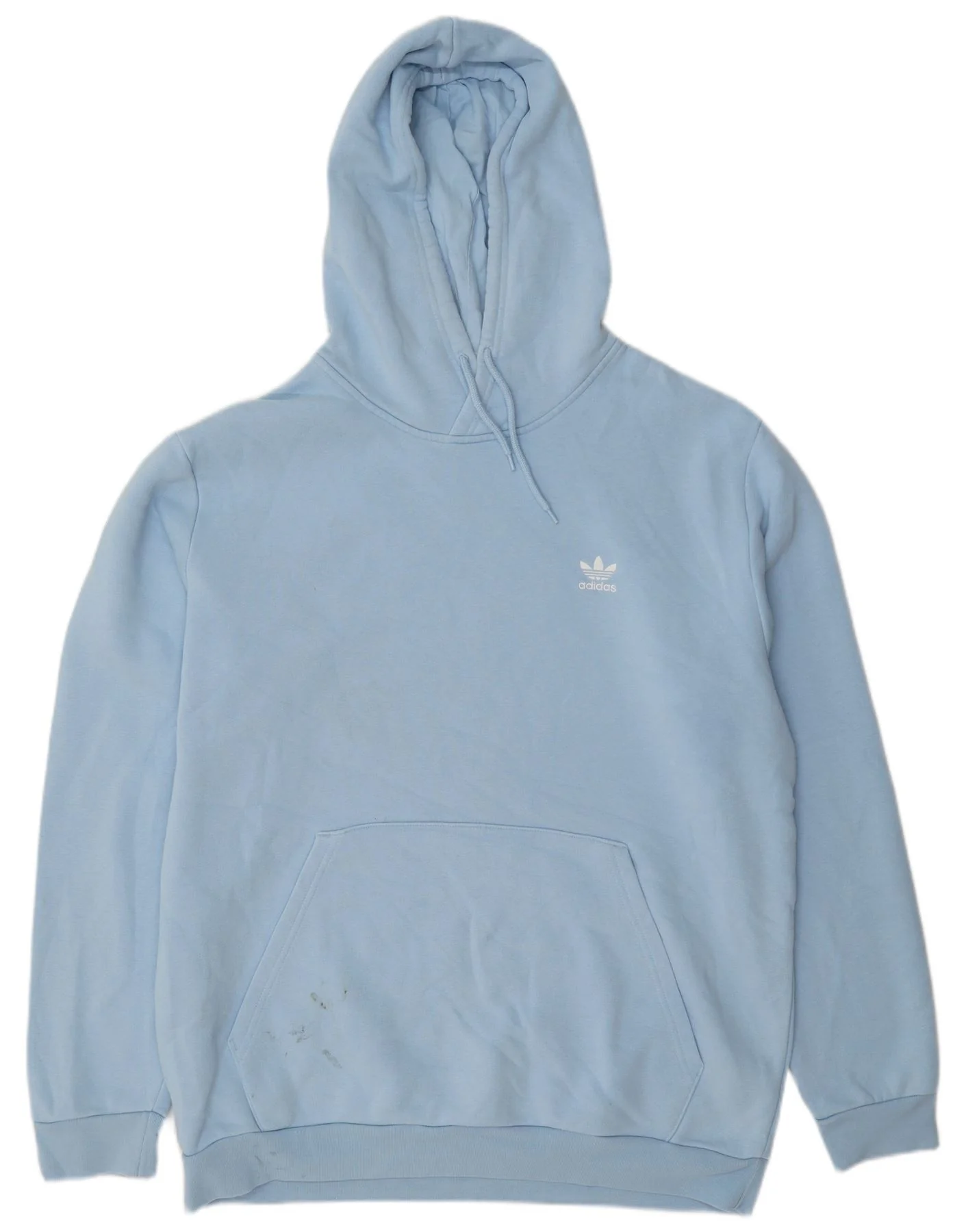Adidas Mens Hoodie Jumper XL Blue Cotton