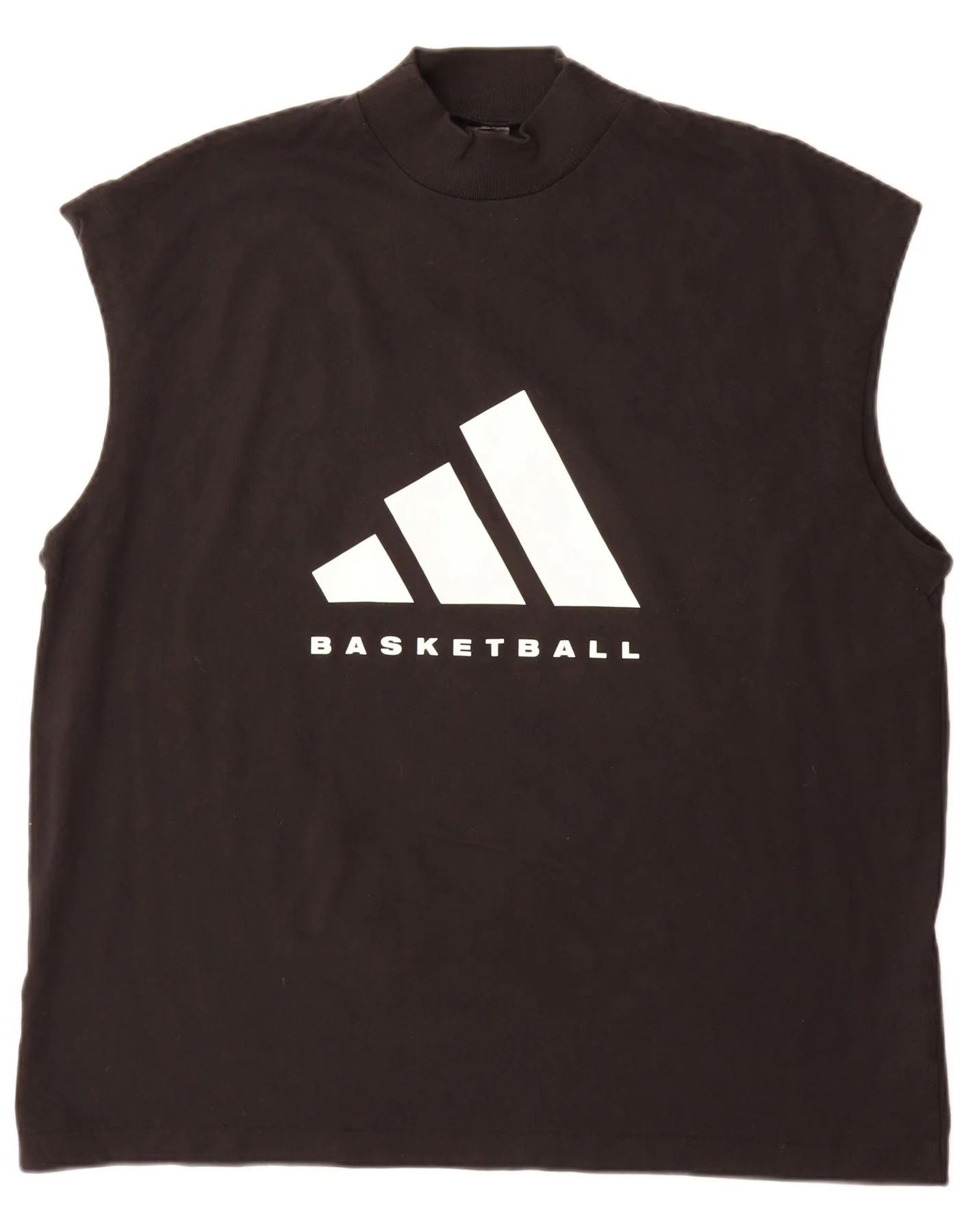 Adidas Mens Loose Fit Graphic Vest Top Medium Black Cotton