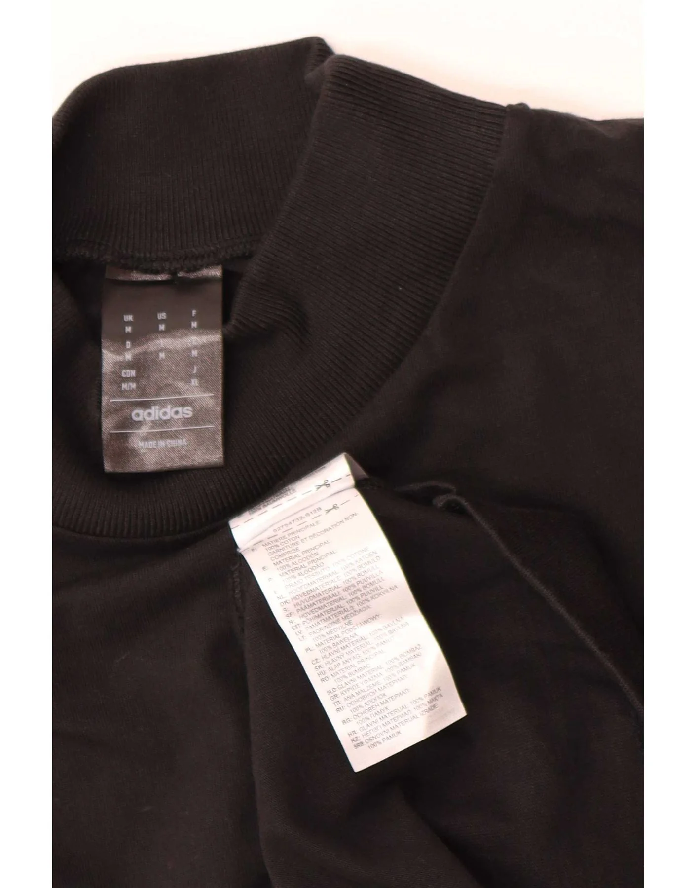 Adidas Mens Loose Fit Graphic Vest Top Medium Black Cotton - Image 3