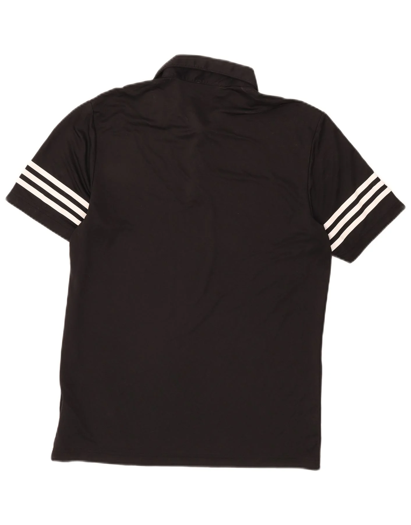 Adidas Mens Polo Shirt Small Black Polyester - Image 2