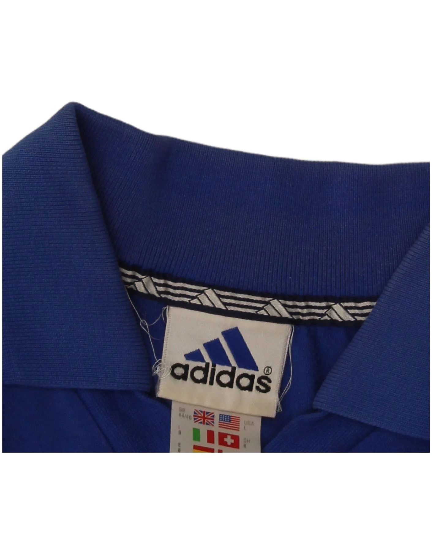 Adidas Mens Polo Shirt UK 44/46 Large Blue Cotton - Image 8