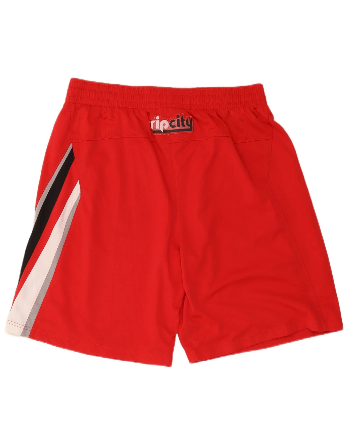 Adidas Mens Portland Trail Blazers Graphic Sport Shorts XL Red Colourblock - Image 2