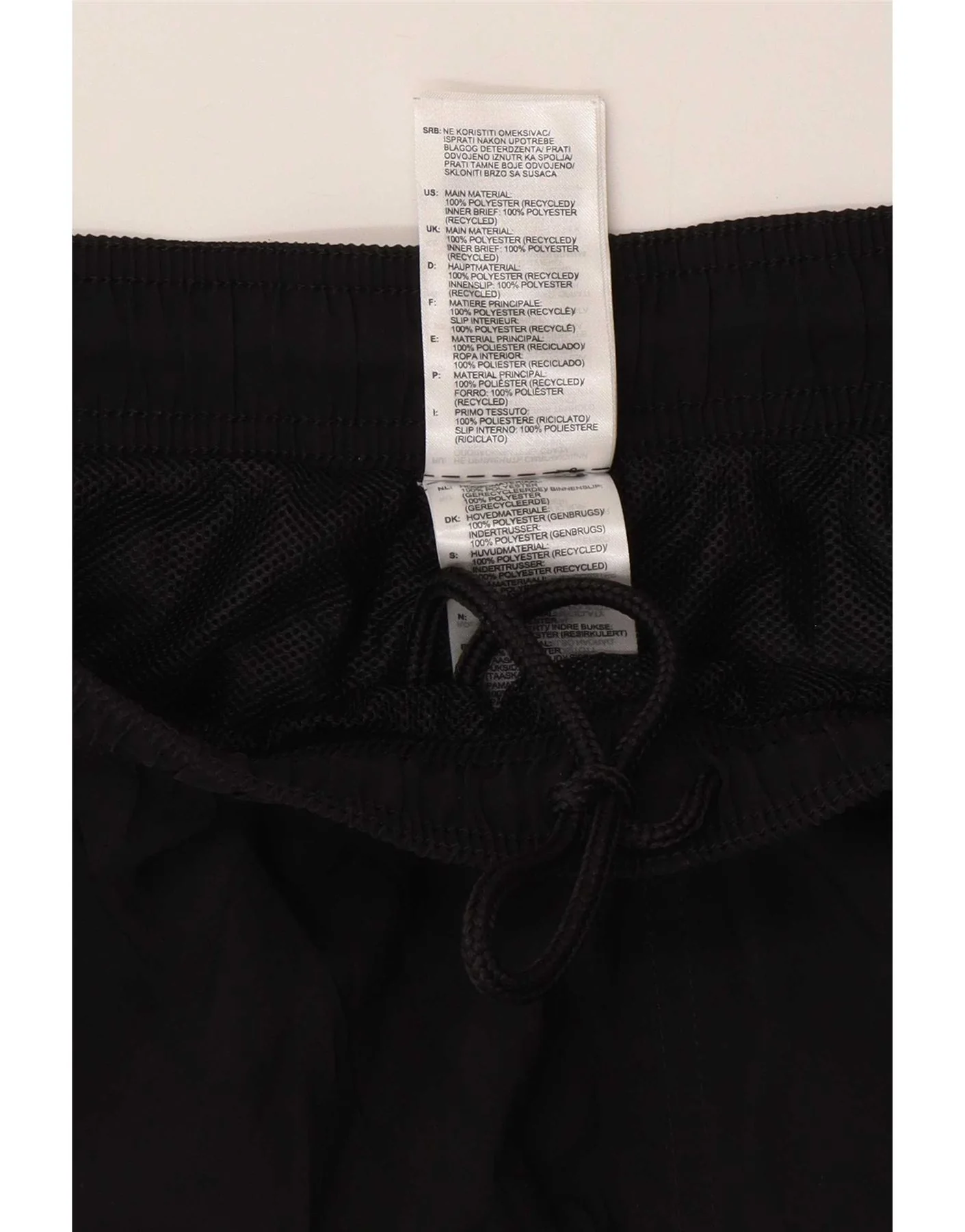 Adidas Mens Regular Sport Shorts Large Black Polyester - Image 3