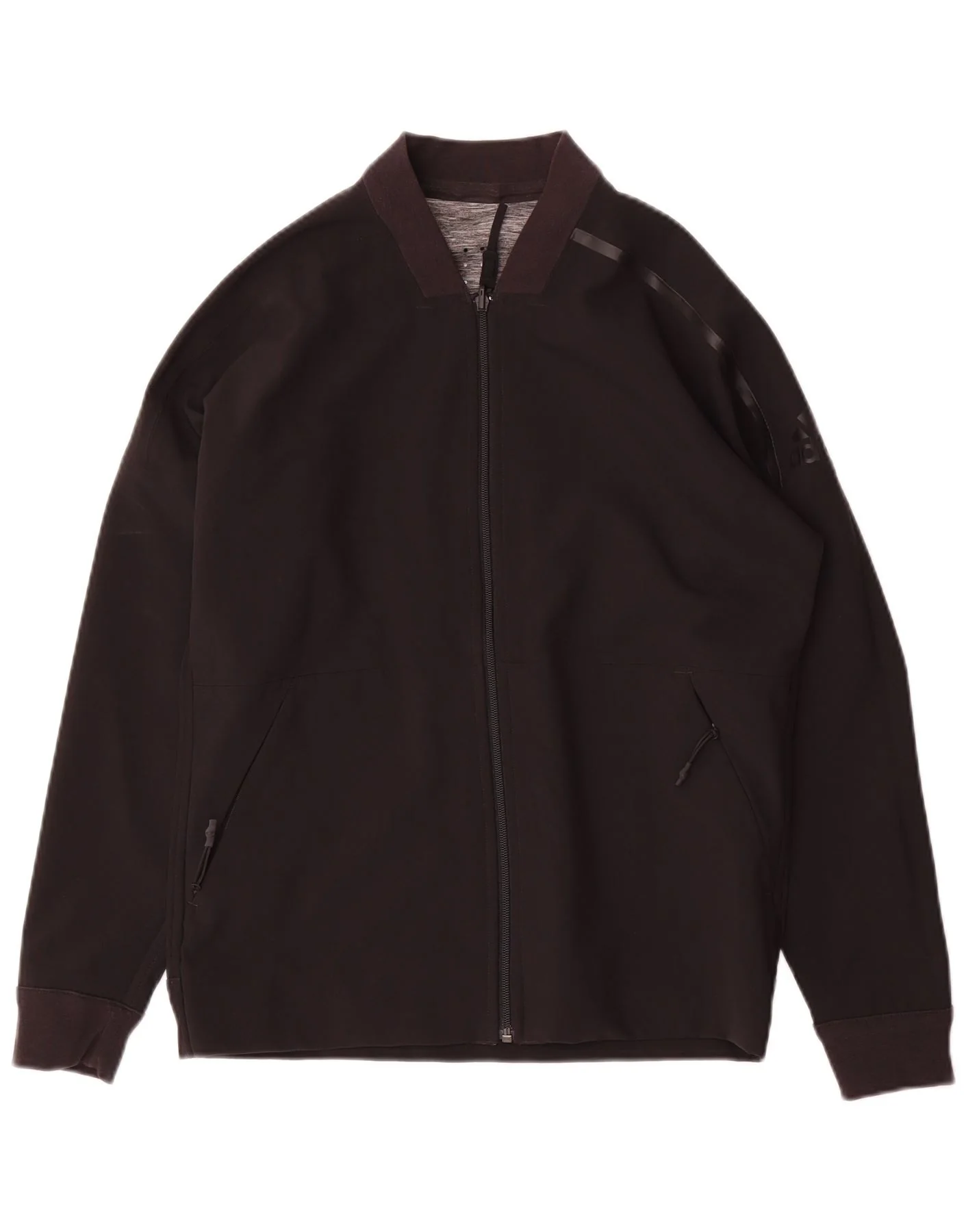 Adidas Mens Reversible Tracksuit Top Jacket Small Grey Colourblock - Image 3
