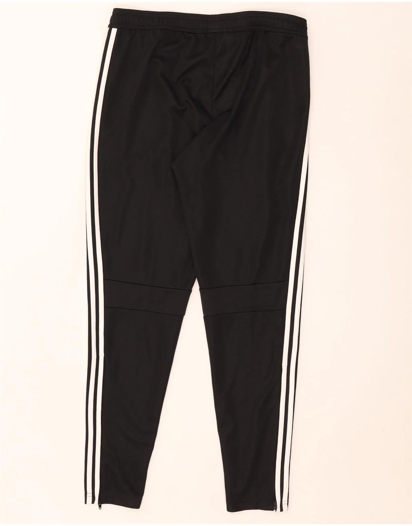 Adidas Mens Slim Fit Tracksuit Trousers Large Black Polyester - Image 2