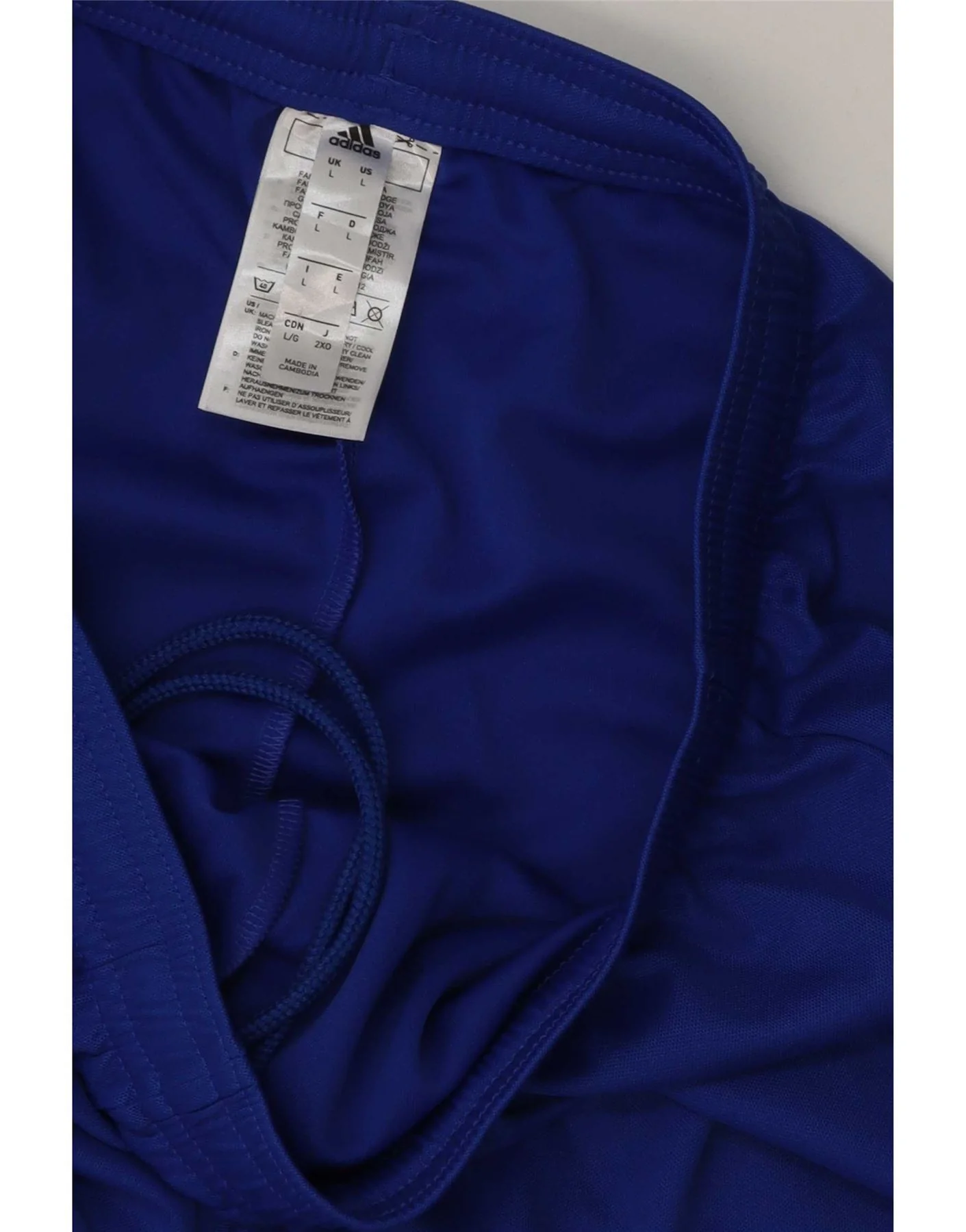 Adidas Mens Sport Shorts Large Blue Polyester - Image 3