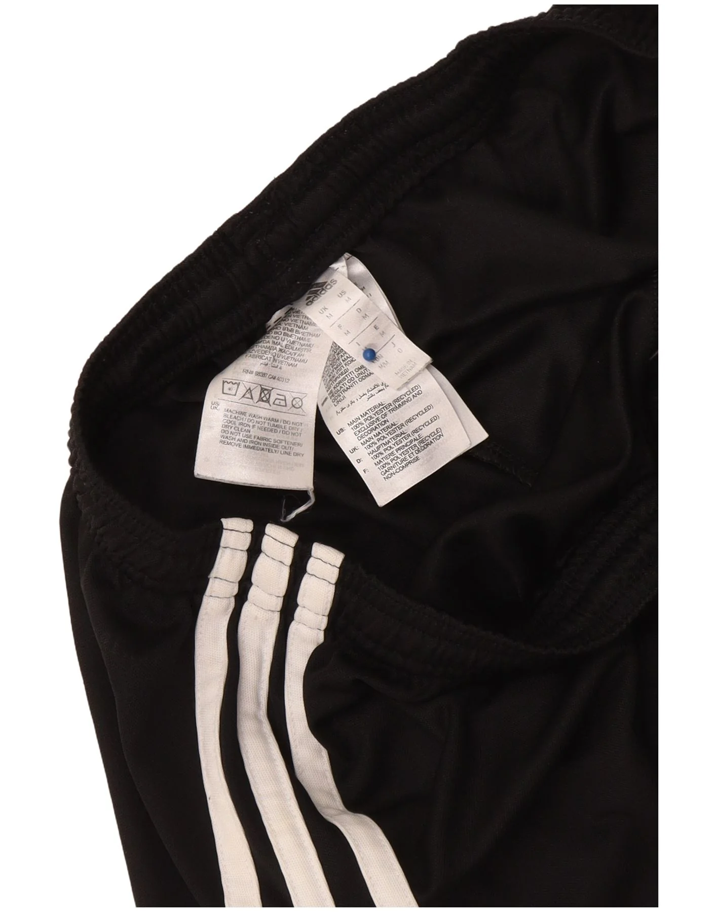 Adidas Mens Sport Shorts Medium Black Polyester - Image 3