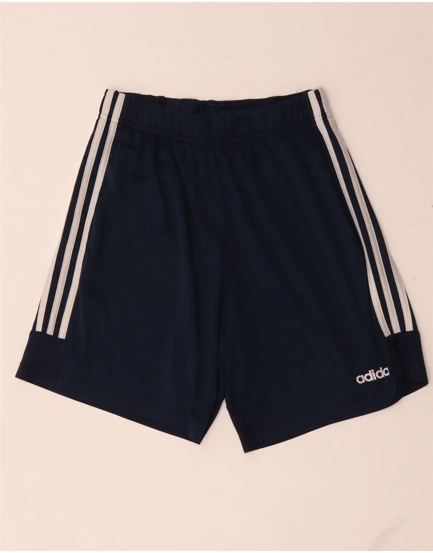 Adidas Mens Sport Shorts Medium Navy Blue Polyester