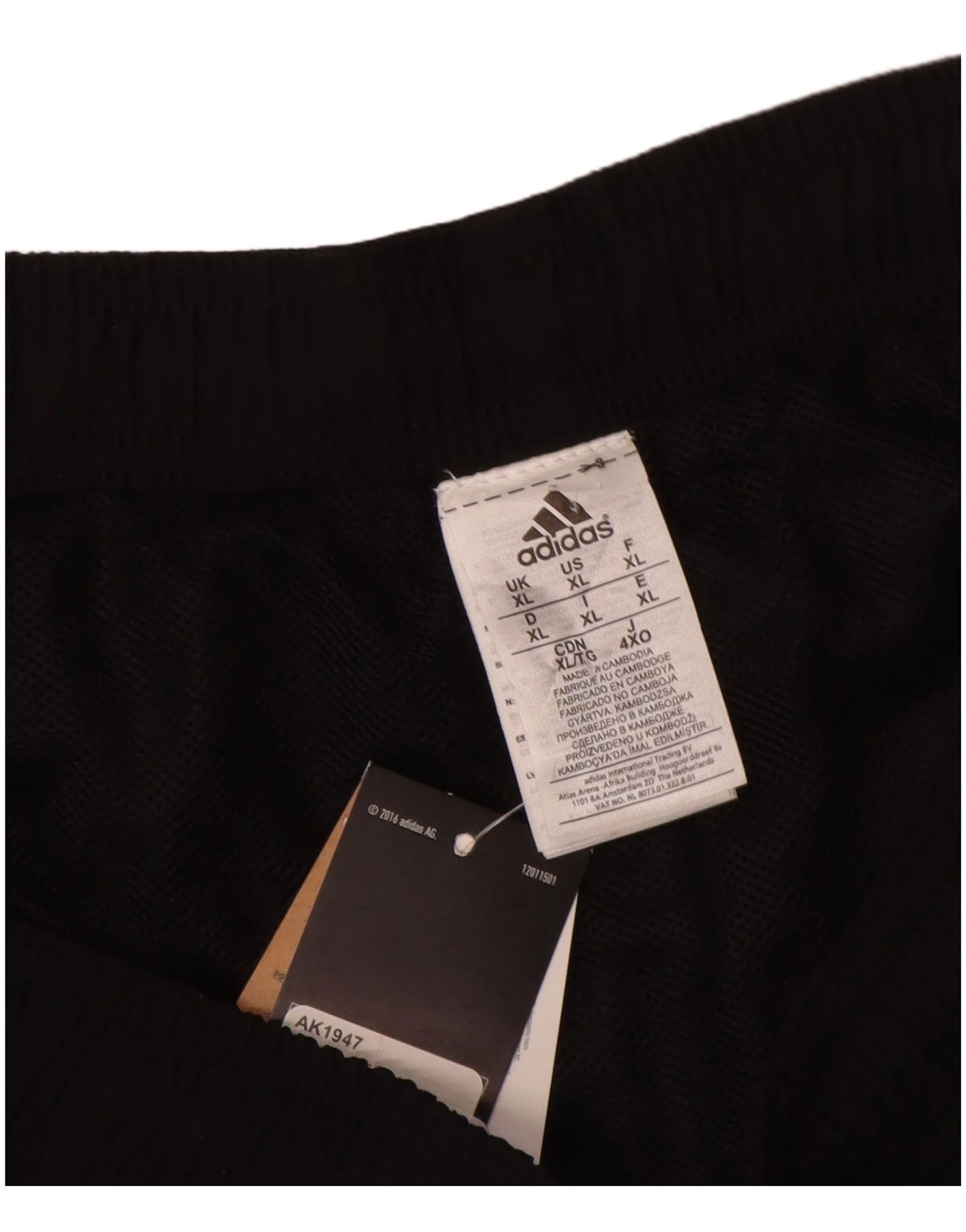 Adidas Mens Sport Shorts XL Black Nylon - Image 3