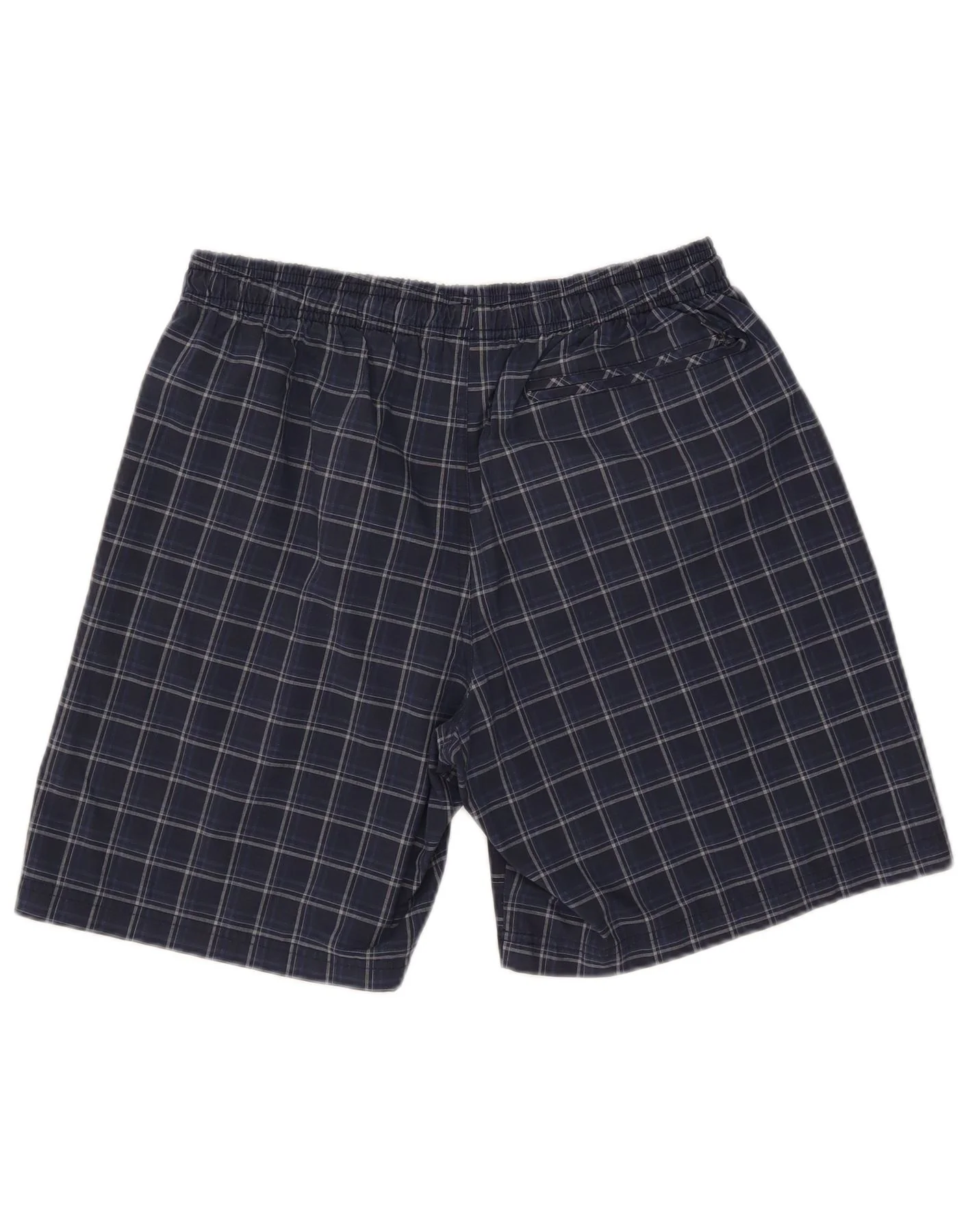 Adidas Mens Swimming Shorts Large Blue Check Polyester - Image 2