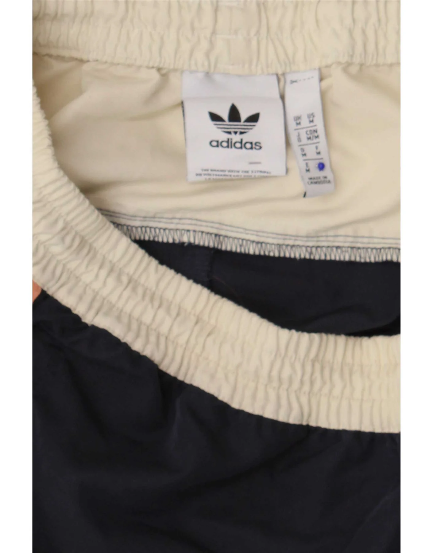 Adidas Mens Swimming Shorts Medium Navy Blue Colourblock Polyester - Image 4