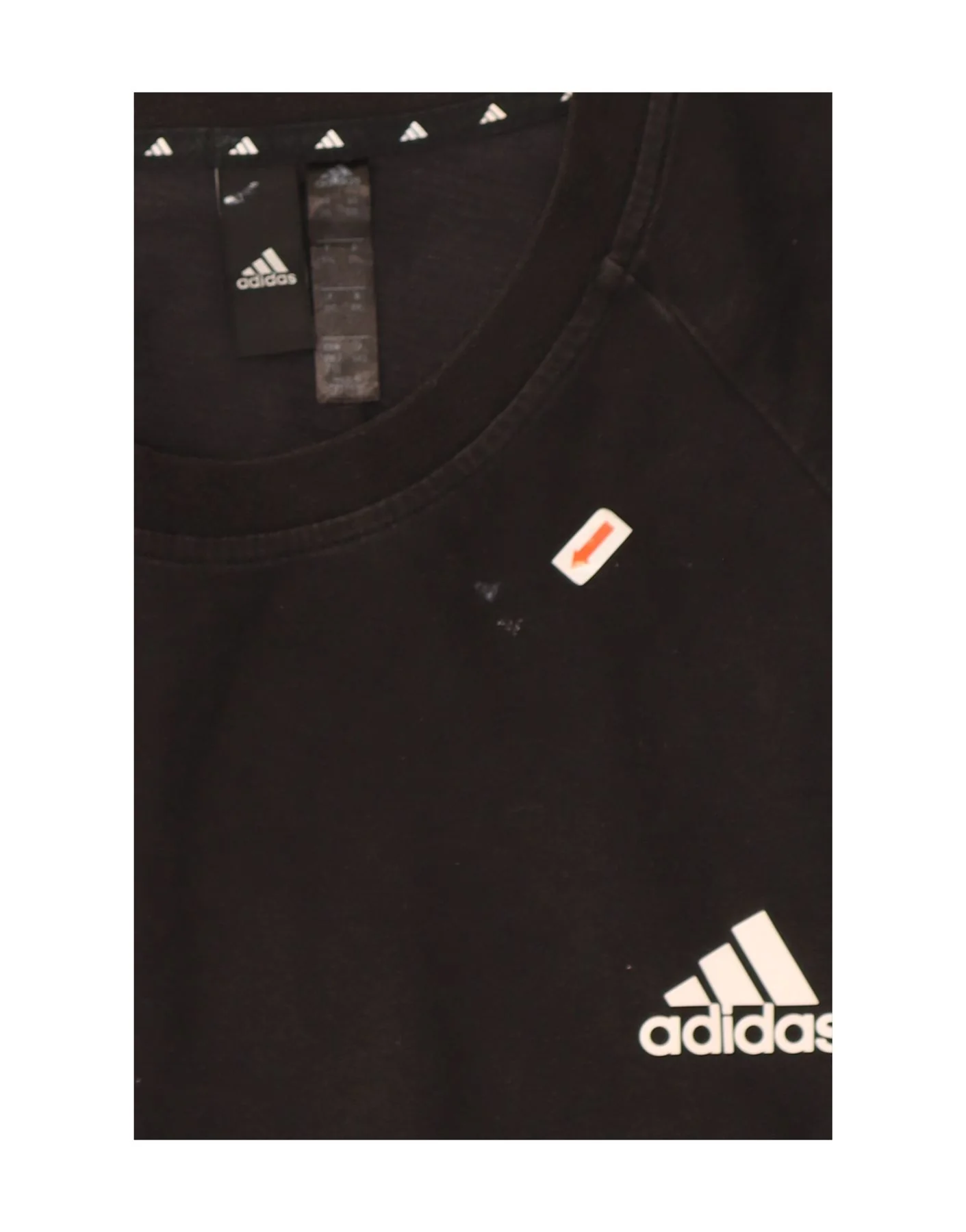 Adidas Mens T-Shirt Top 2XL Black Cotton - Image 3