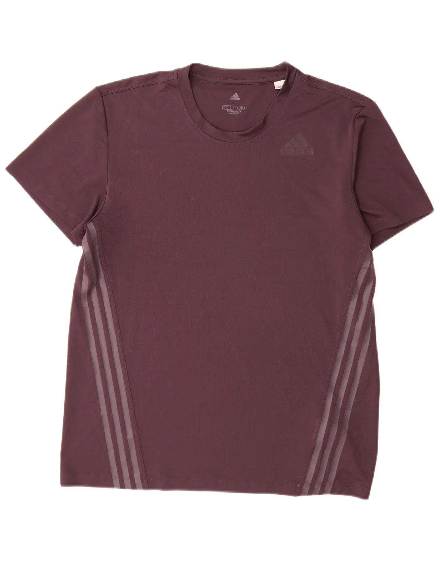 Adidas Mens T-Shirt Top Large Purple Polyester
