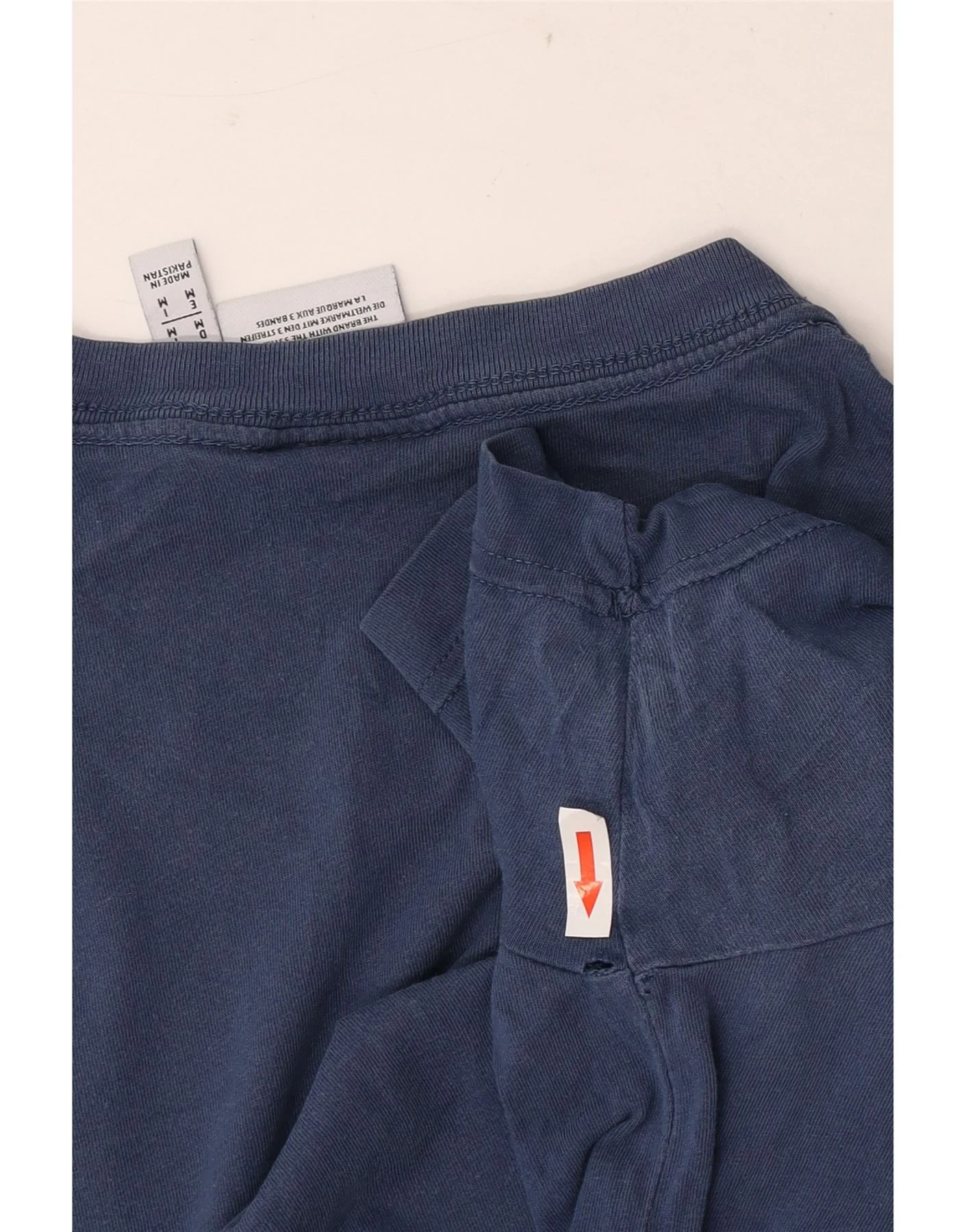 Adidas Mens T-Shirt Top Medium Navy Blue Cotton - Image 3