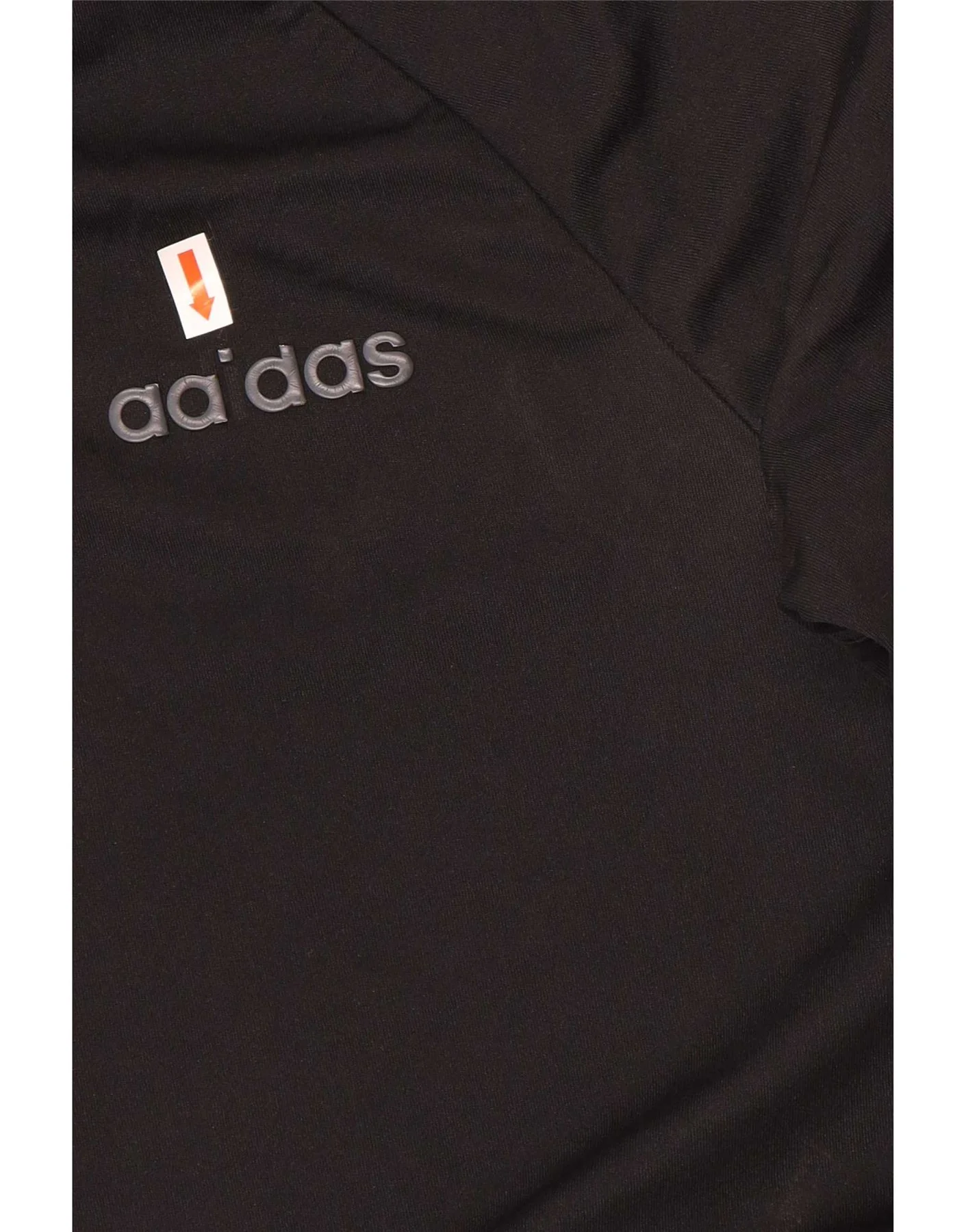 Adidas Mens T-Shirt Top Small Black Polyester - Image 3