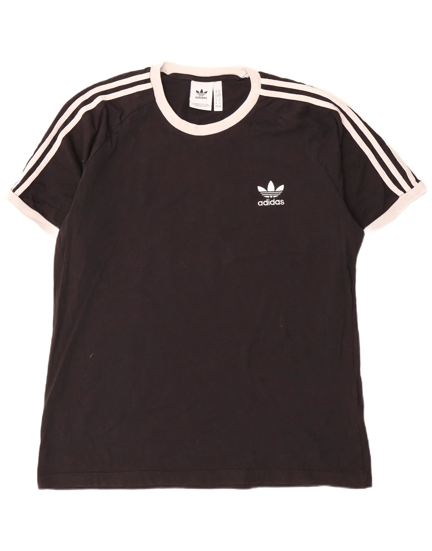Adidas Mens T-Shirt Top XL Black Cotton