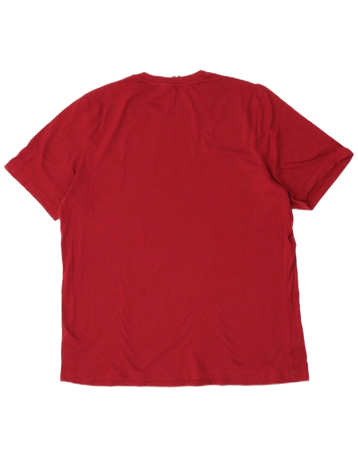 Adidas Mens T-Shirt Top XL Burgundy Cotton Sports - Image 2