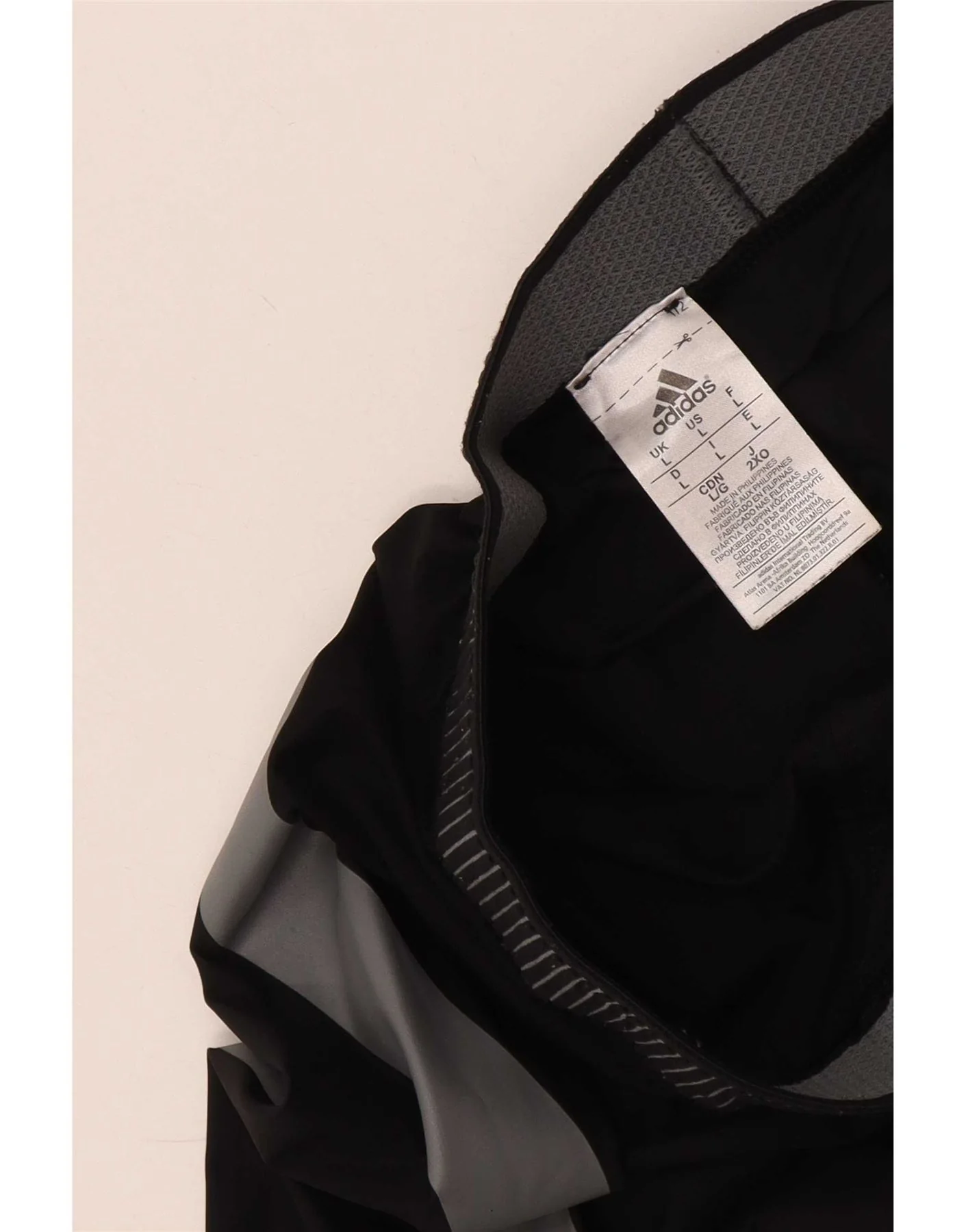 Adidas Mens Tech Fit Crop Leggings Large Black Colourblock Polyamide - Image 3