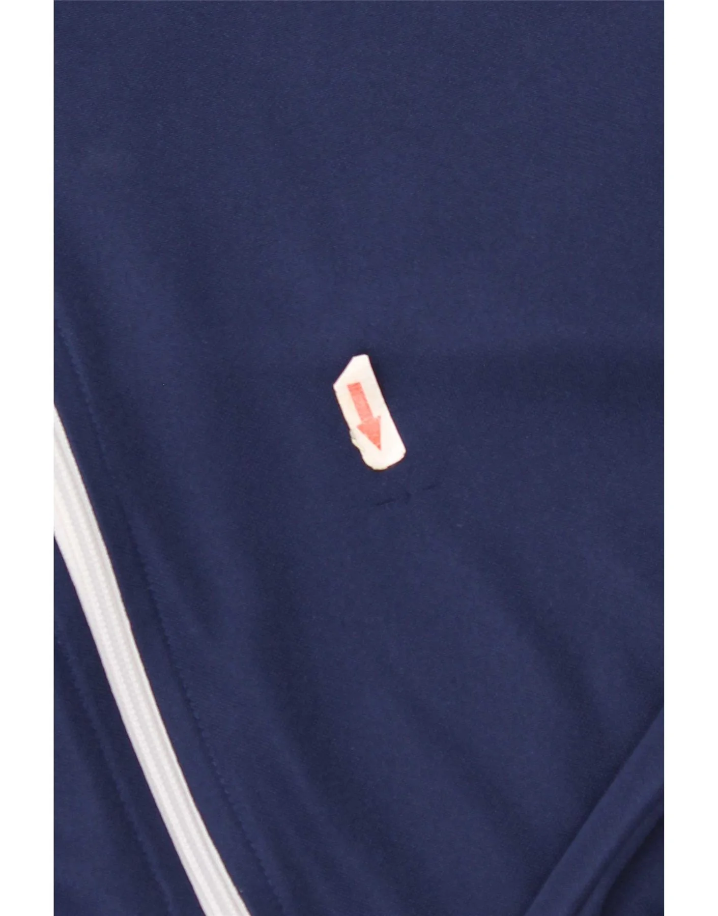 Adidas Mens Tracksuit Top Jacket Large Navy Blue Polyester - Image 3