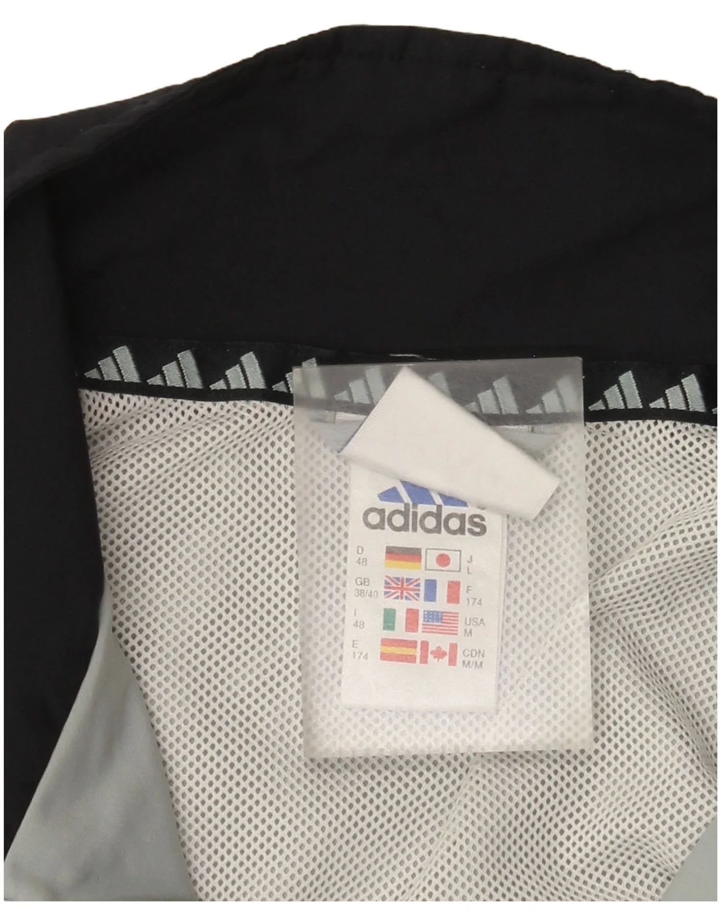 Adidas Mens Tracksuit Top Jacket UK 38/40 Medium Grey - Image 4