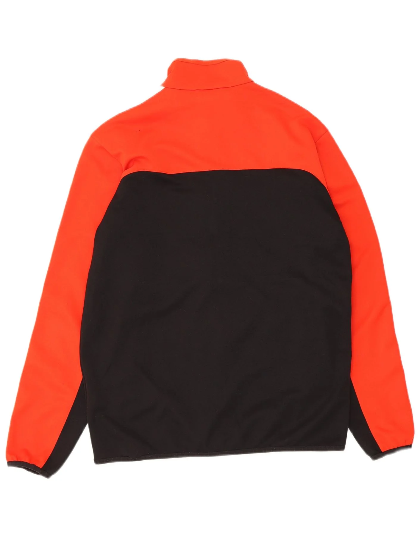 Adidas Mens Tracksuit Top Jacket UK 38/40 Medium Orange Colourblock - Image 2