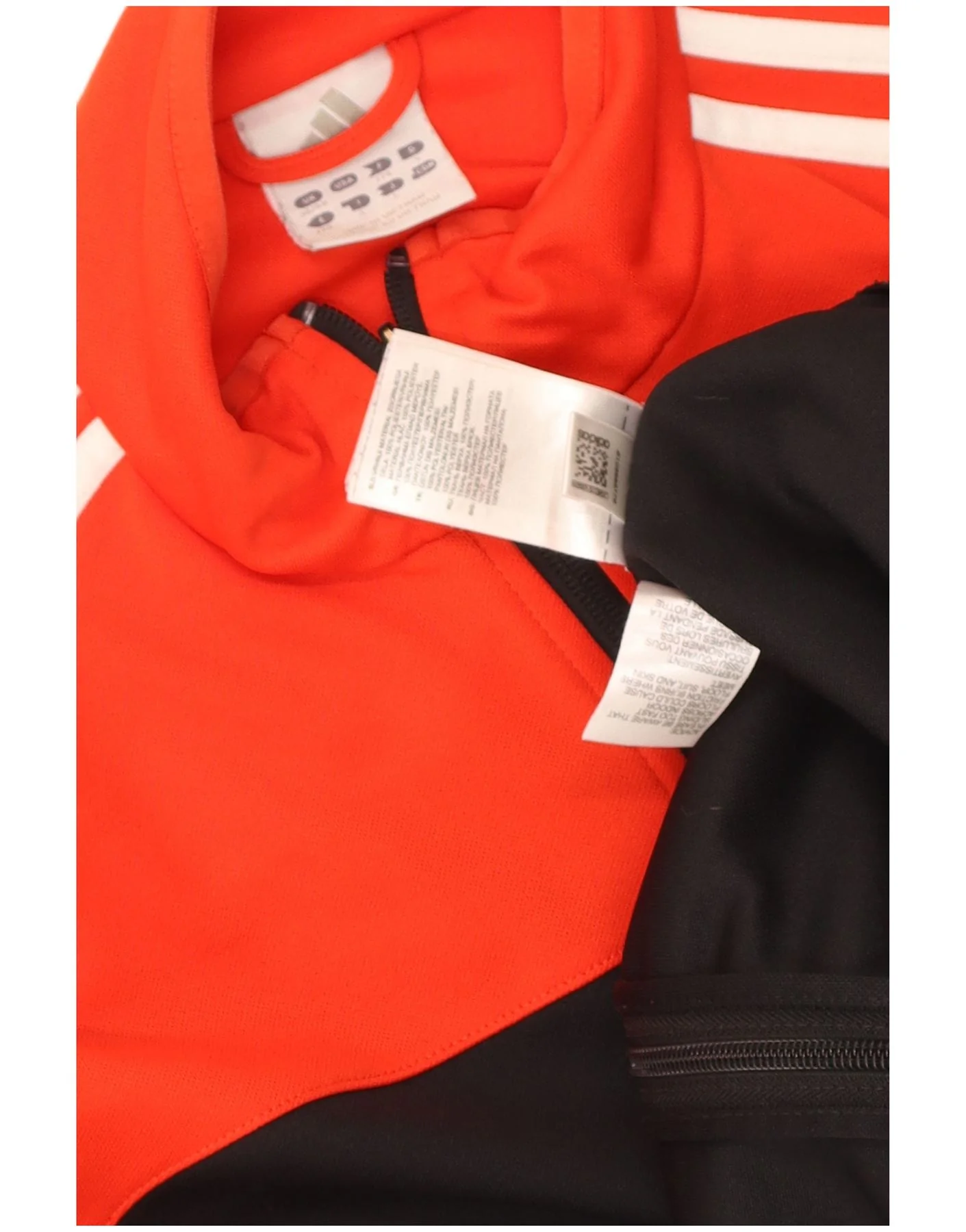 Adidas Mens Tracksuit Top Jacket UK 38/40 Medium Orange Colourblock - Image 4