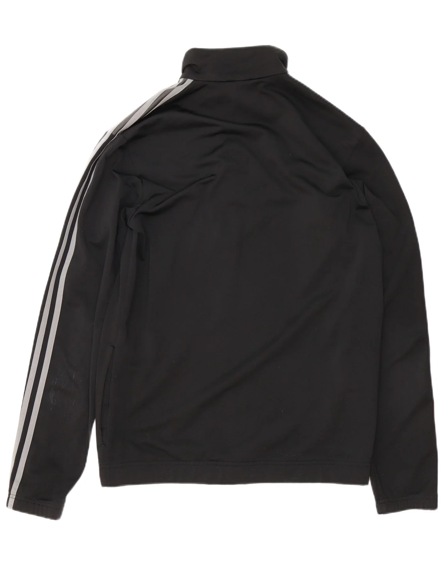 Adidas Mens Tracksuit Top Jacket UK 40/42 Medium Black Colourblock - Image 2