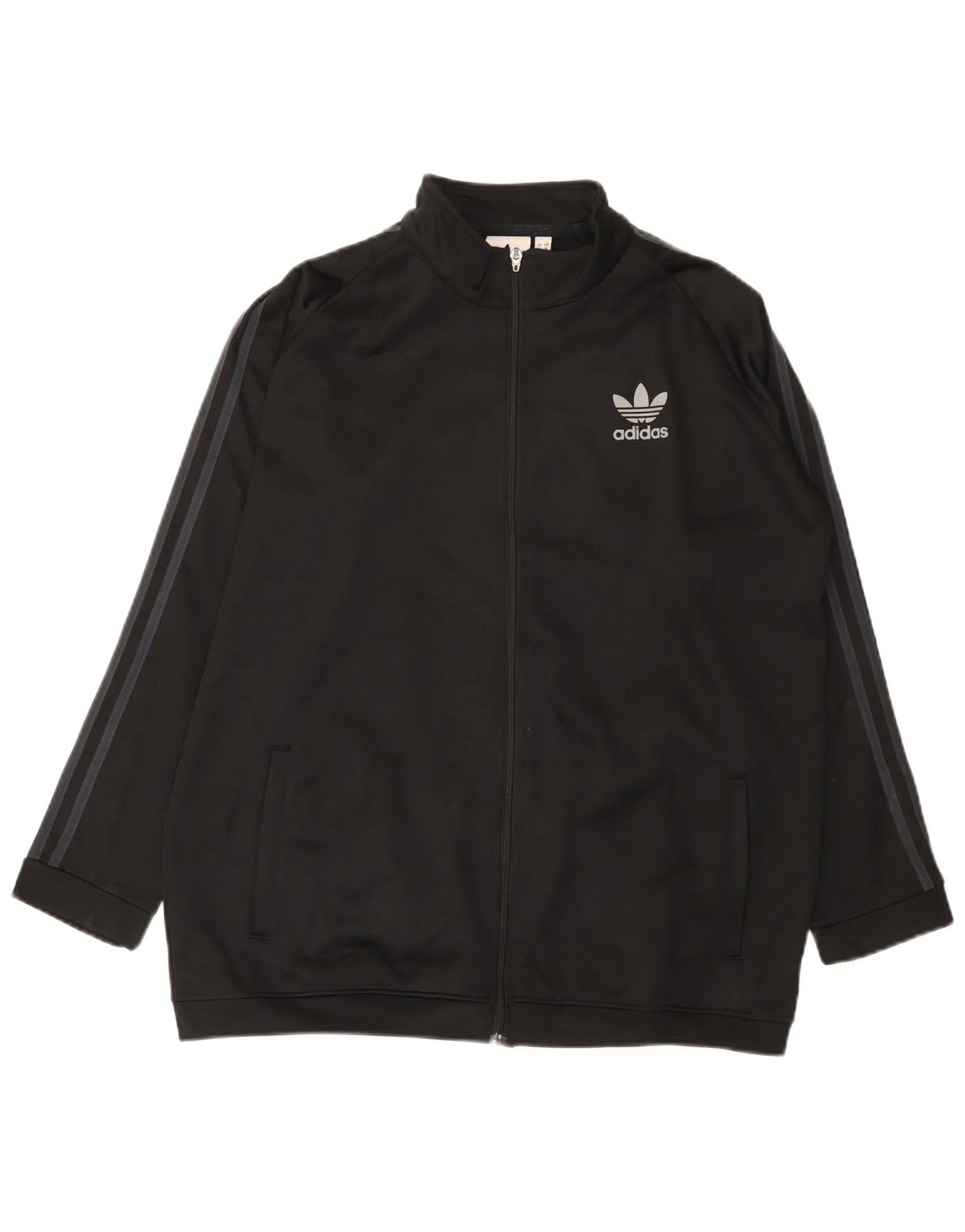 Adidas Mens Tracksuit Top Jacket XL Black Polyester