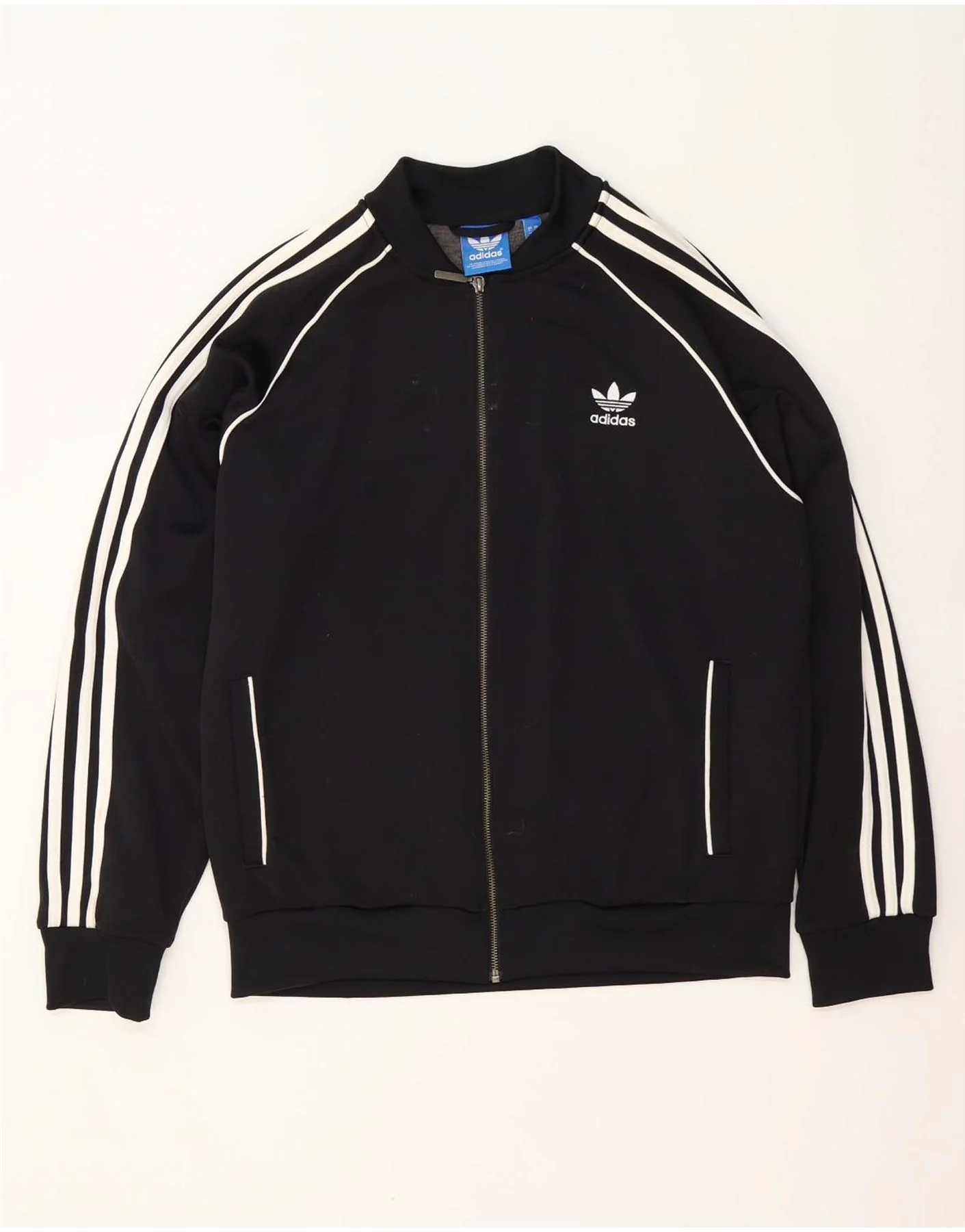 Adidas Mens Tracksuit Top Jacket XL Black Polyester