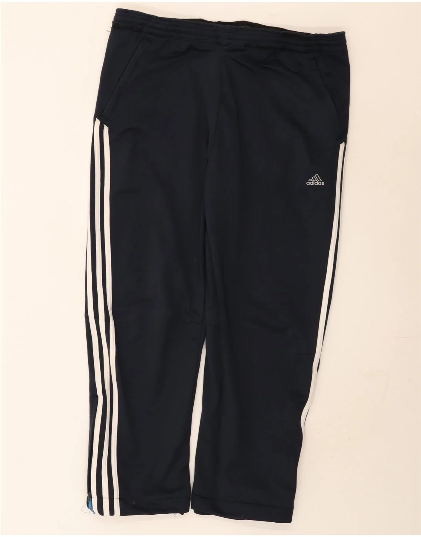 Adidas Mens Tracksuit Trousers 2XL Navy Blue Polyester
