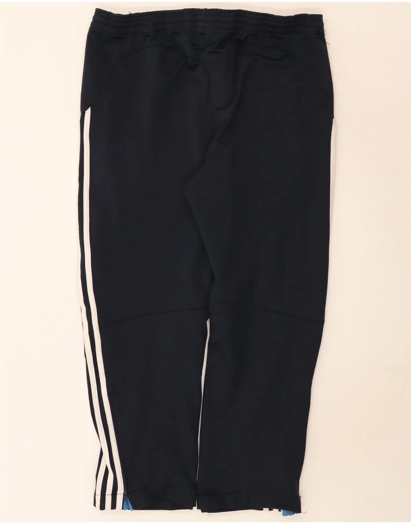 Adidas Mens Tracksuit Trousers 2XL Navy Blue Polyester - Image 2