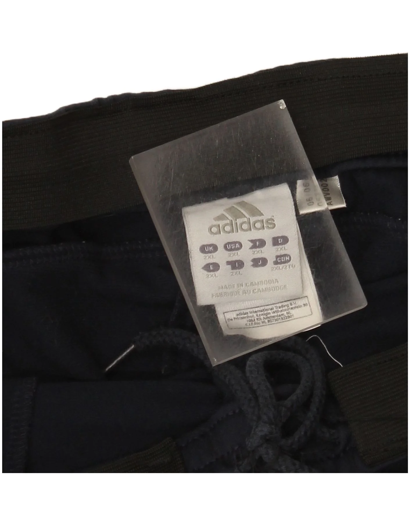 Adidas Mens Tracksuit Trousers 2XL Navy Blue Polyester - Image 5