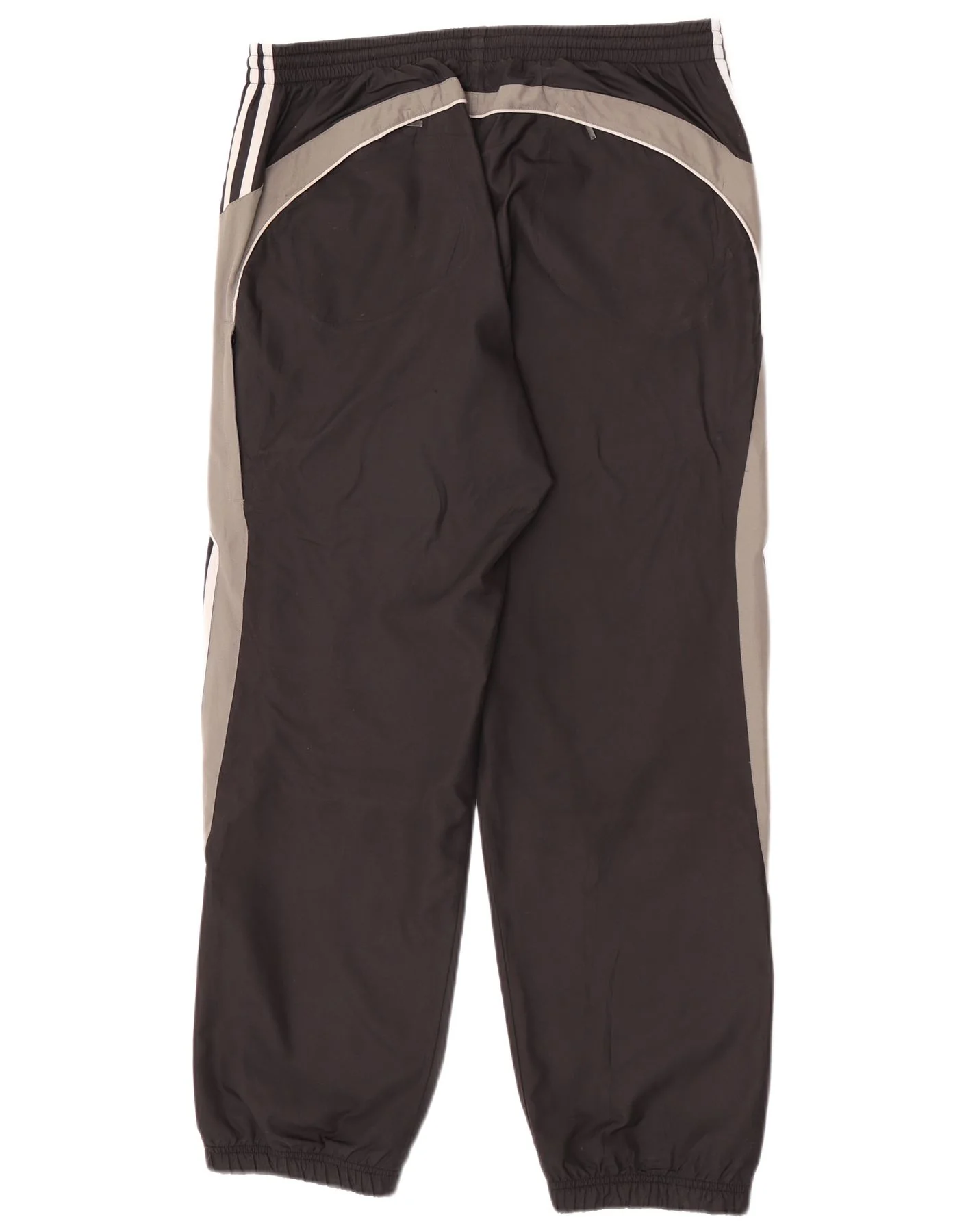 Adidas Mens Tracksuit Trousers Joggers Large Black Colourblock Polyester - Image 2