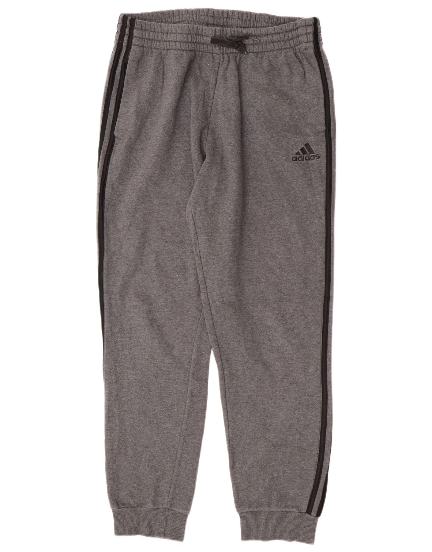 Adidas Mens Tracksuit Trousers Joggers Large Grey Cotton