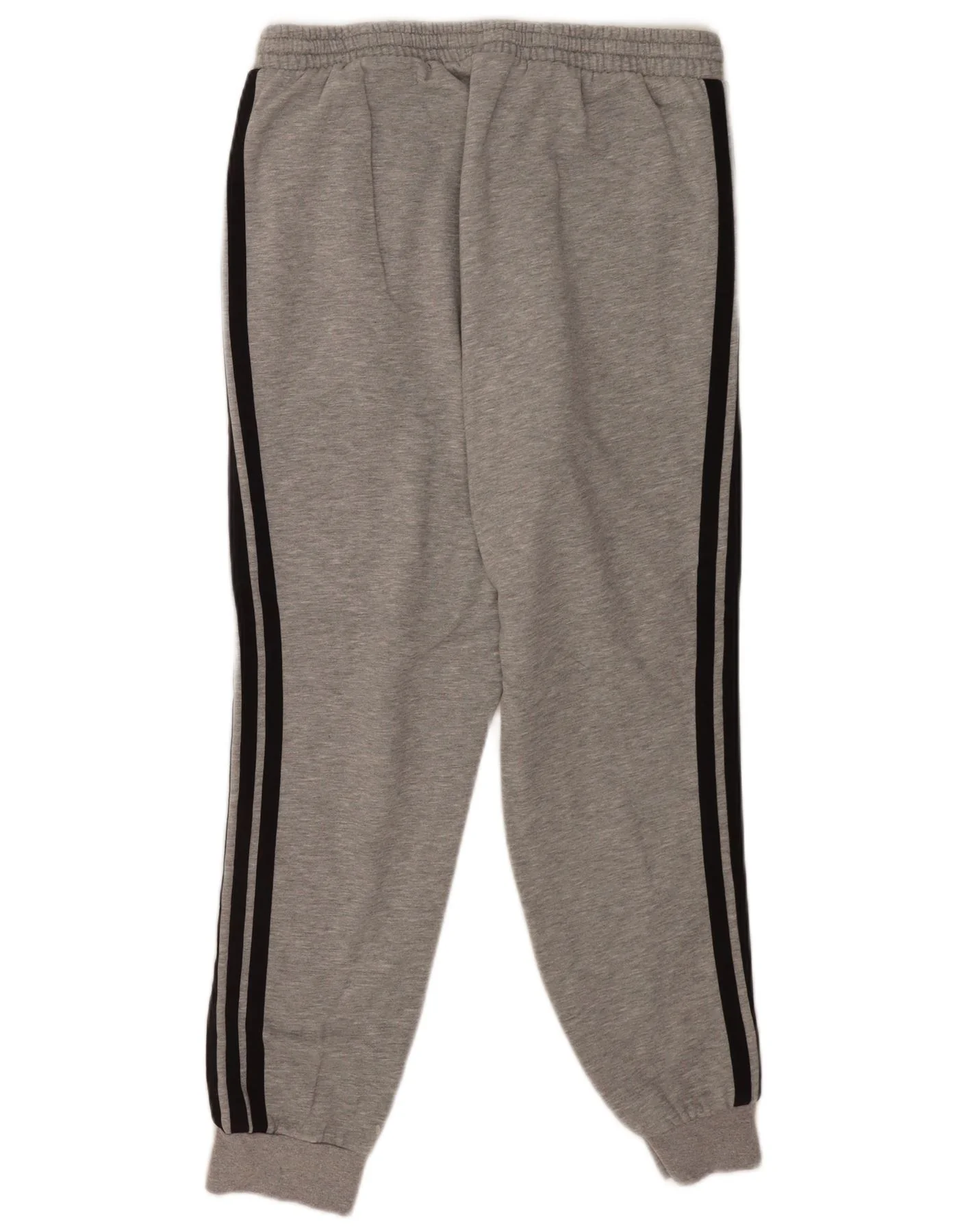 Adidas Mens Tracksuit Trousers Joggers Large Grey Flecked Cotton - Image 2