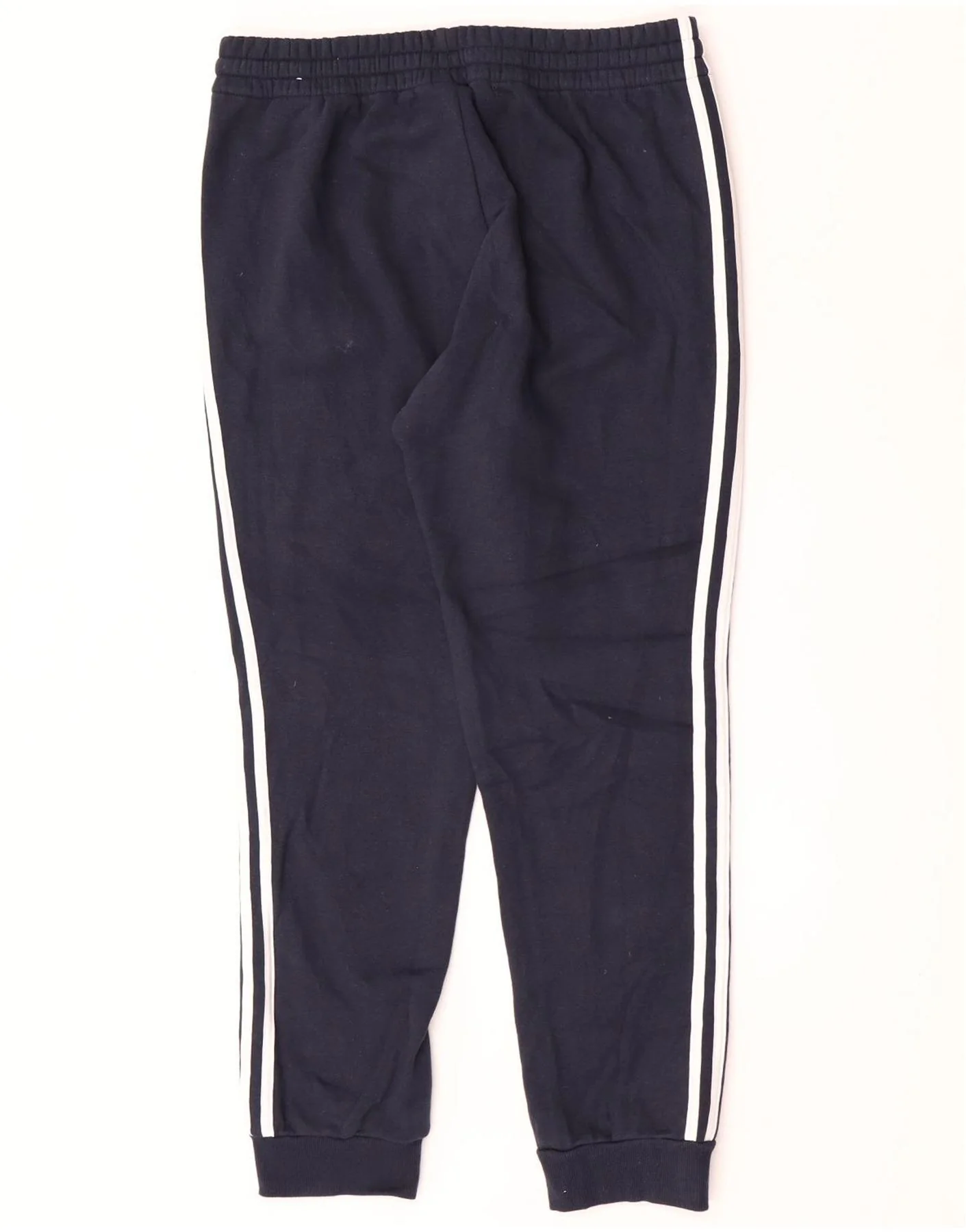 Adidas Mens Tracksuit Trousers Joggers Large Navy Blue Cotton - Image 2