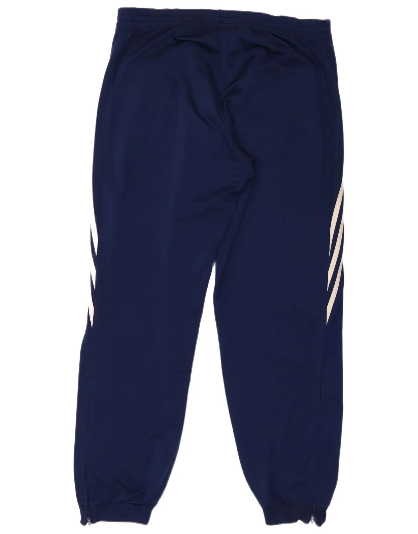 Adidas Mens Tracksuit Trousers Joggers Large Navy Blue Polyester Sports - Image 2